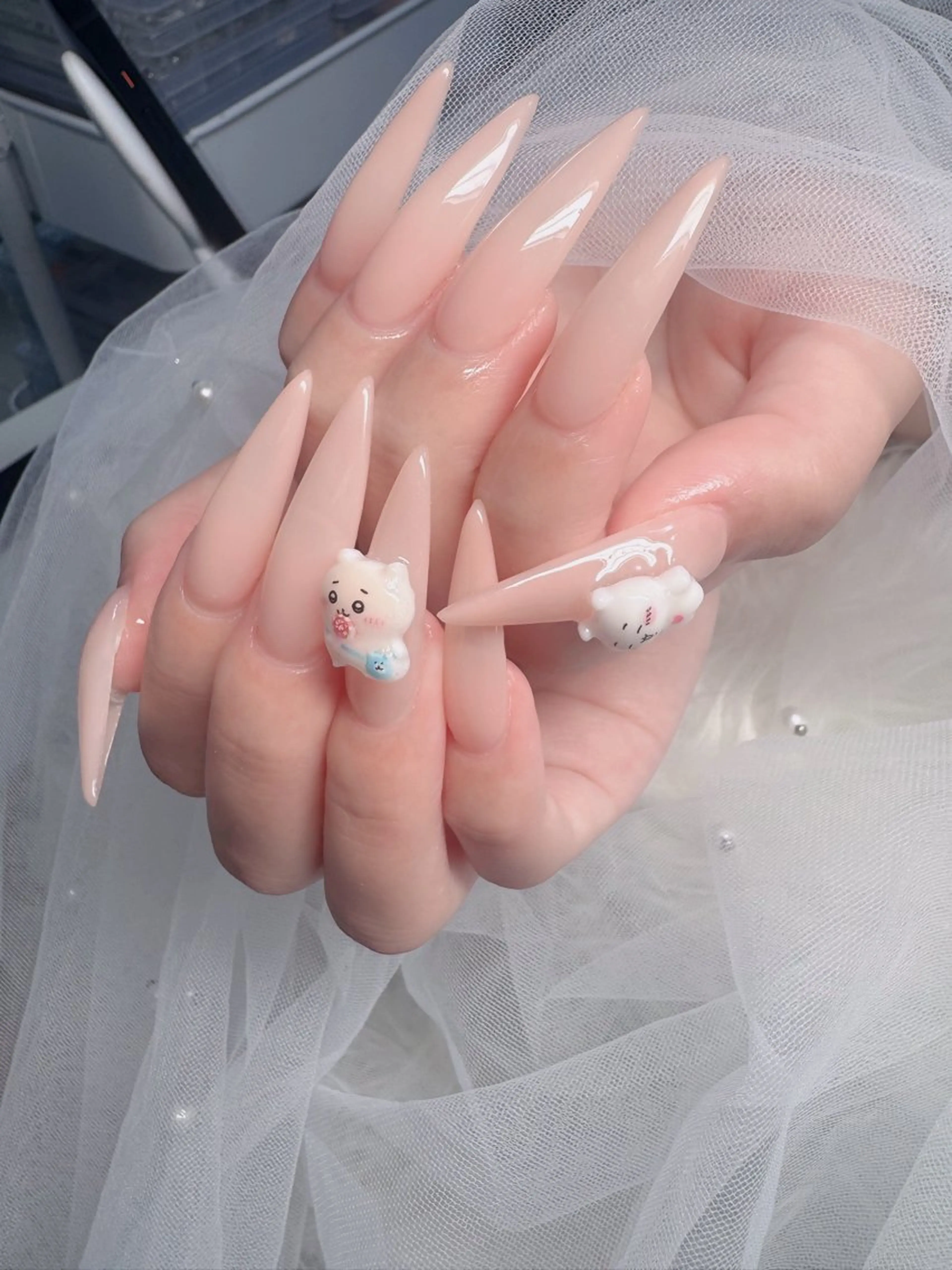 ネイル アートネイル 成人式 ジェルネイル ニュアンスネイル 夏ネイル ハンドネイル neco H.babynailのネイルデザイン