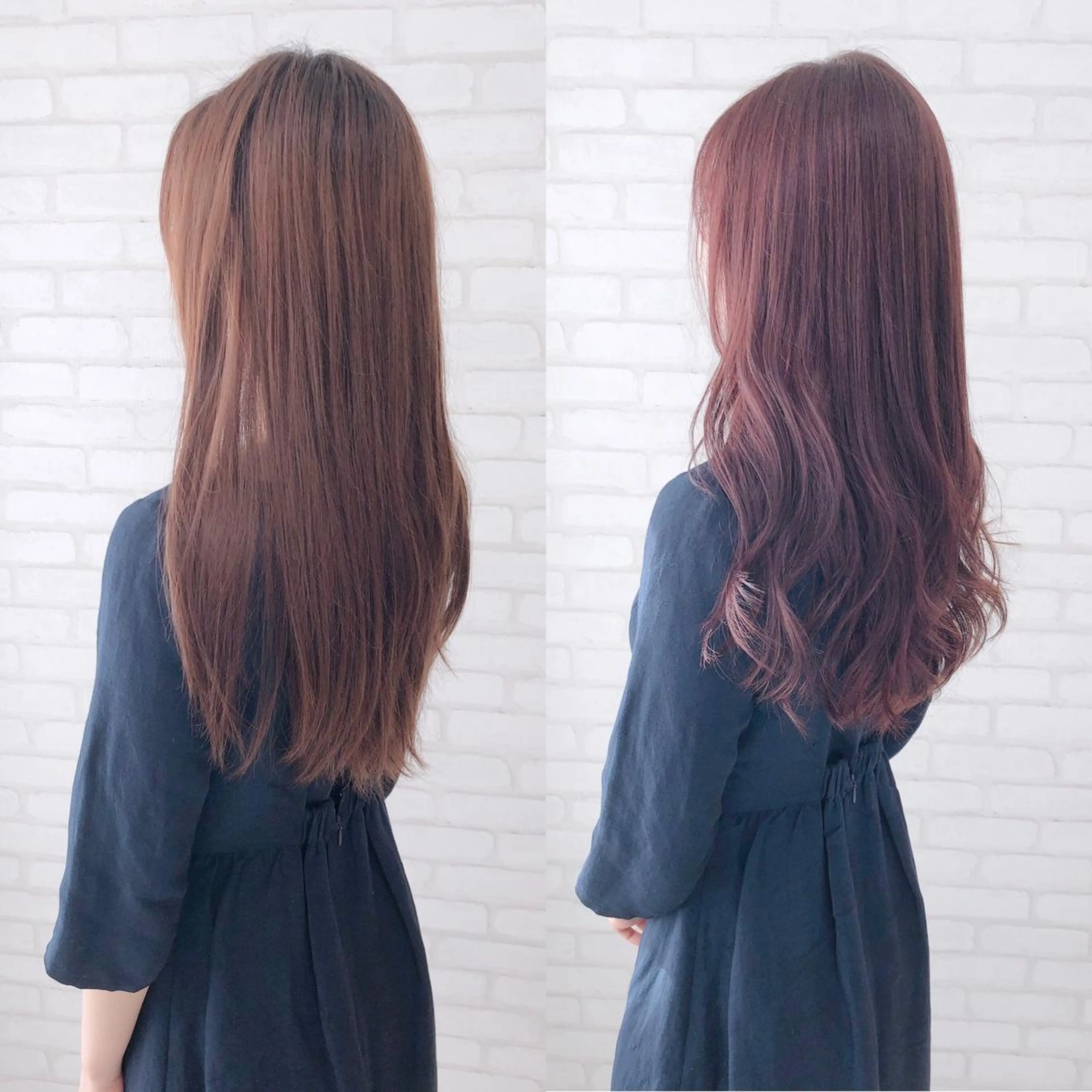 ロング カラー アビリタ 警固のヘアスタイル