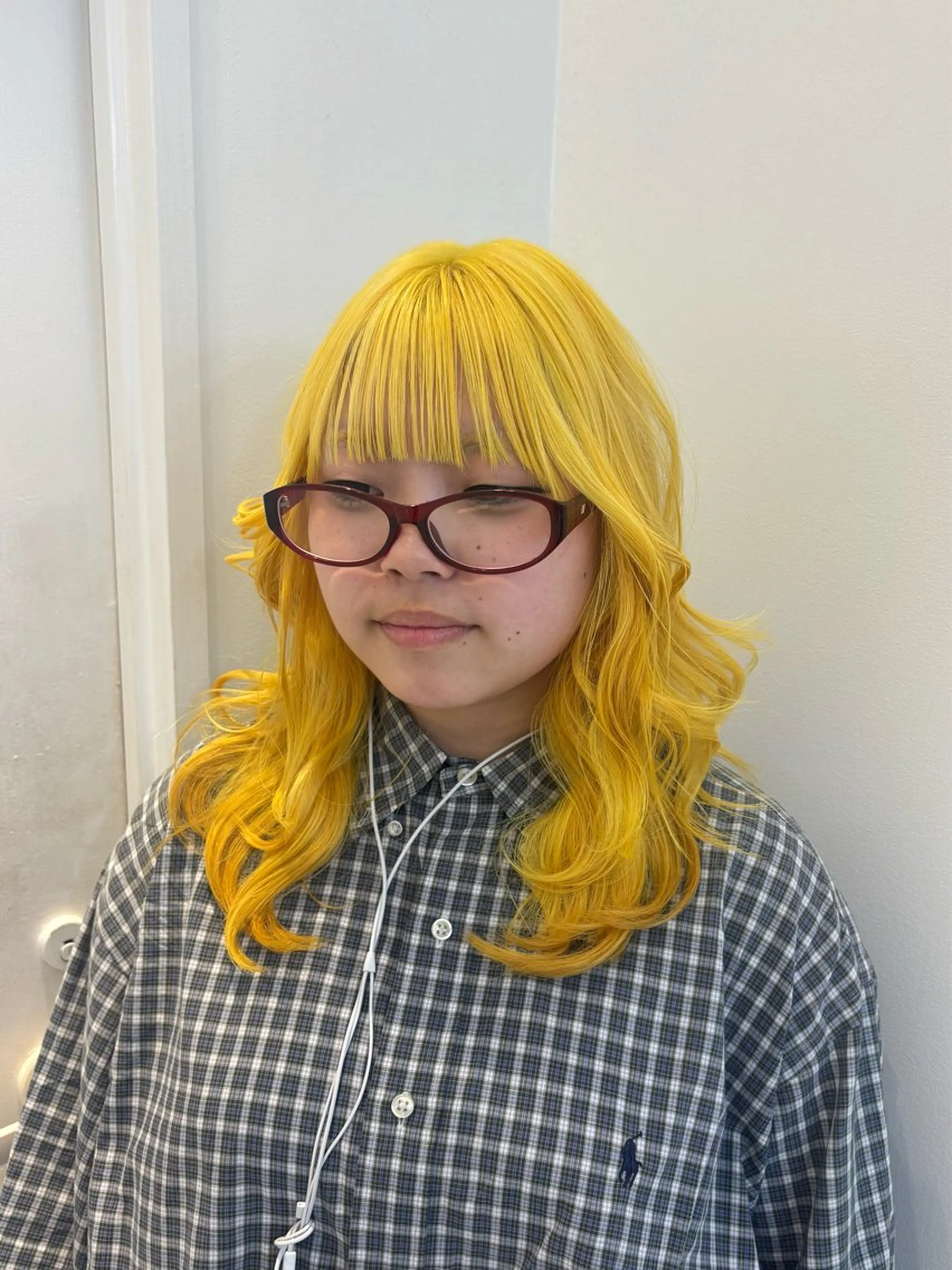 セミロング カラー ブルーカラー デザインカラー ダブルカラー ラベンダーカラー エクステ ヘアカラー レイヤー sala 推しカラー職人🎀のヘアスタイル