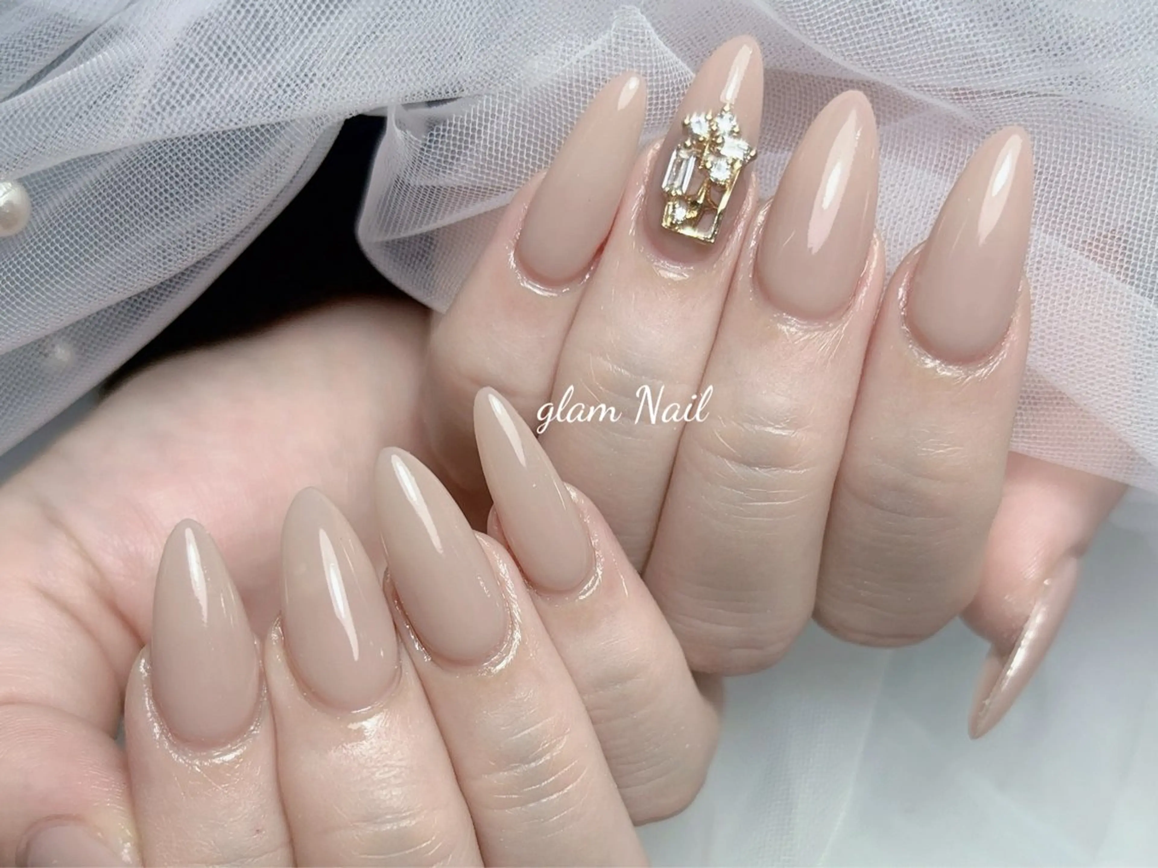 ネイル エツメ💅 長さだし🎀デザインのネイルデザイン