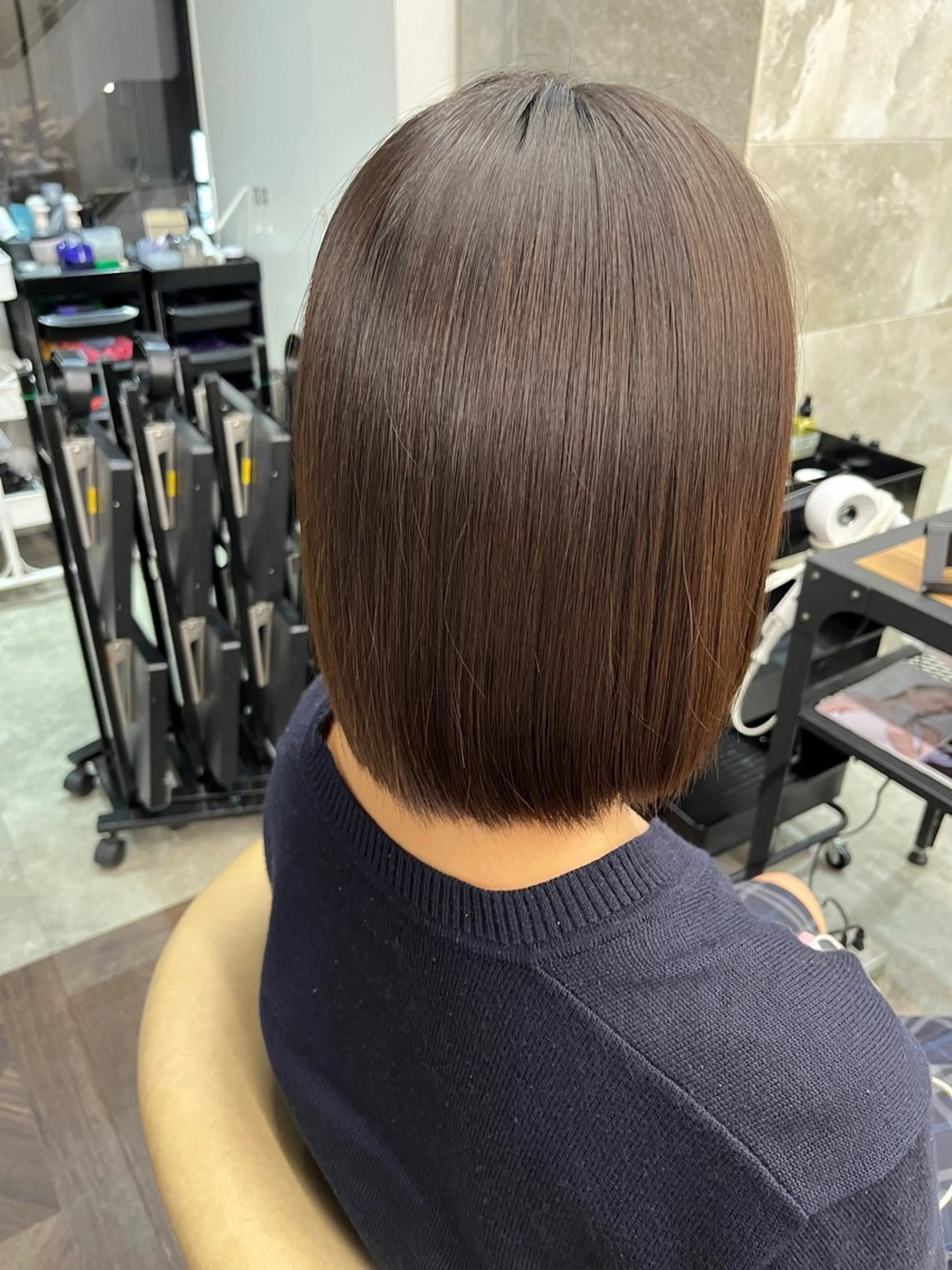 ショート カット 縮毛矯正 トリートメント レイヤーボブ特化/ 横浜/伊藤　怜のヘアスタイル