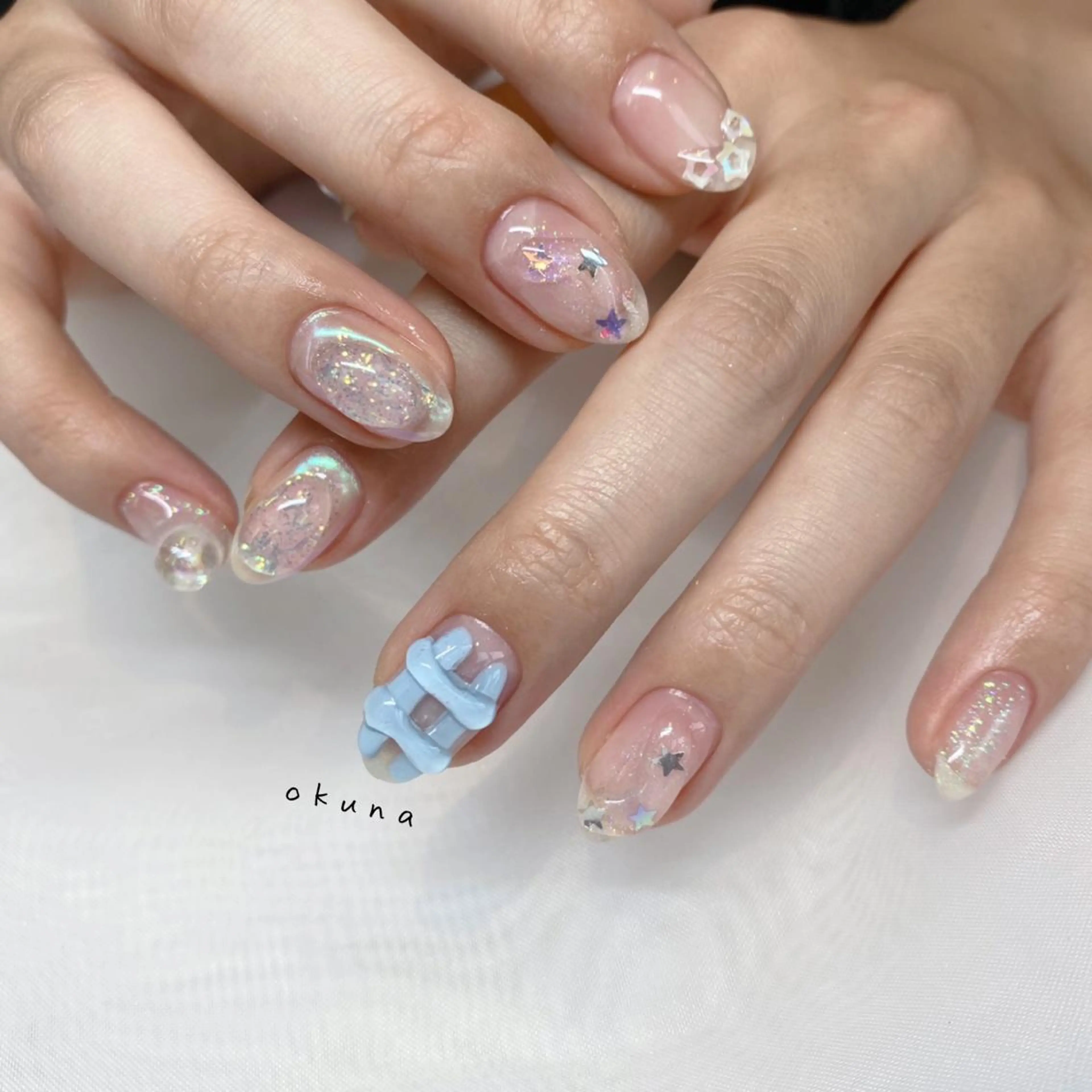 ネイル ニュアンスネイル フットネイル パンチャパンチャ ネイルサロンのネイルデザイン