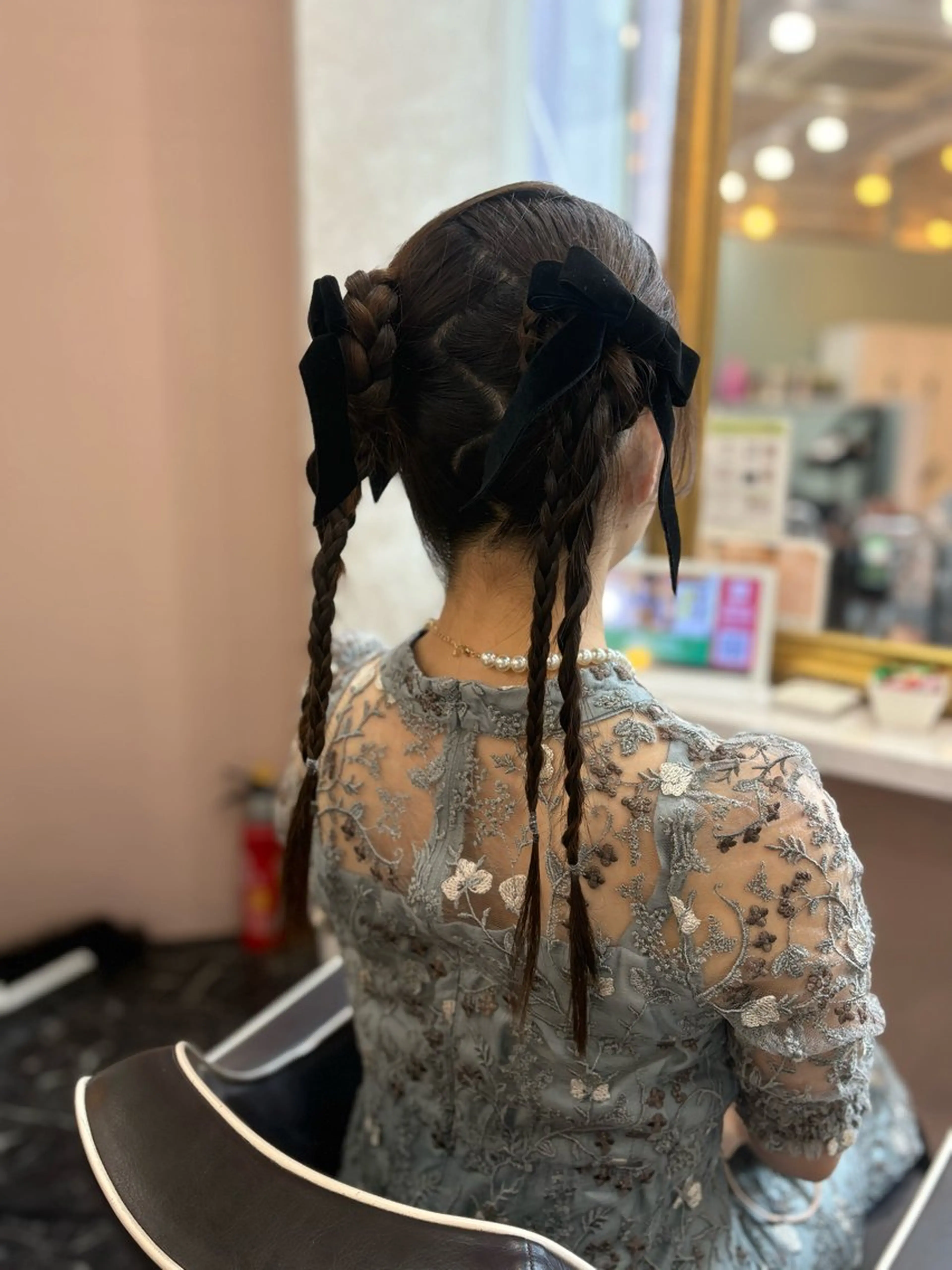 ロング ヘアセット 暗髪艶カラー/ 髪質改善TR/maiのヘアスタイル