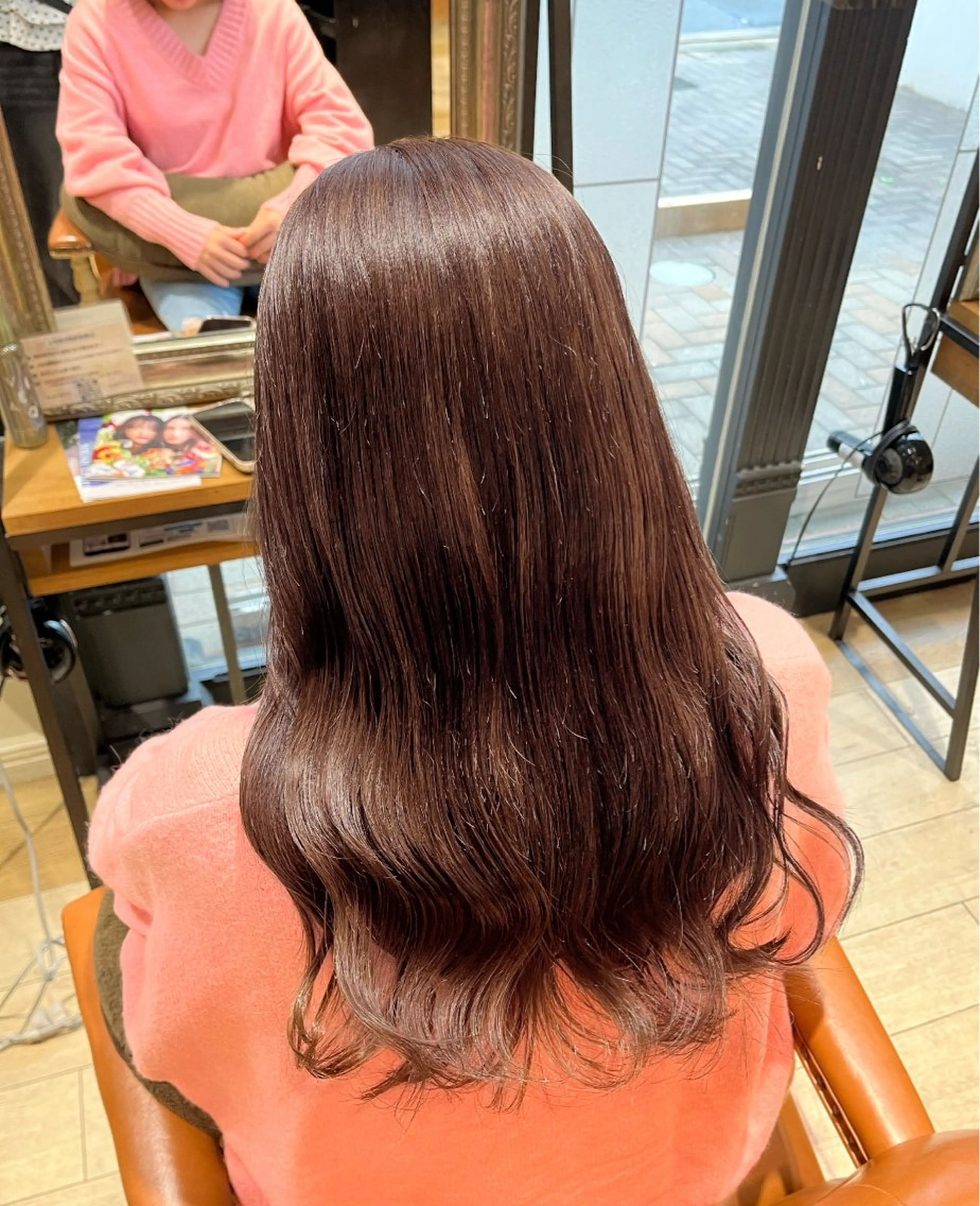 ロング ピンクブラウン ヘアカラー トリートメント みゆ/ カラーリスト🎀のヘアスタイル