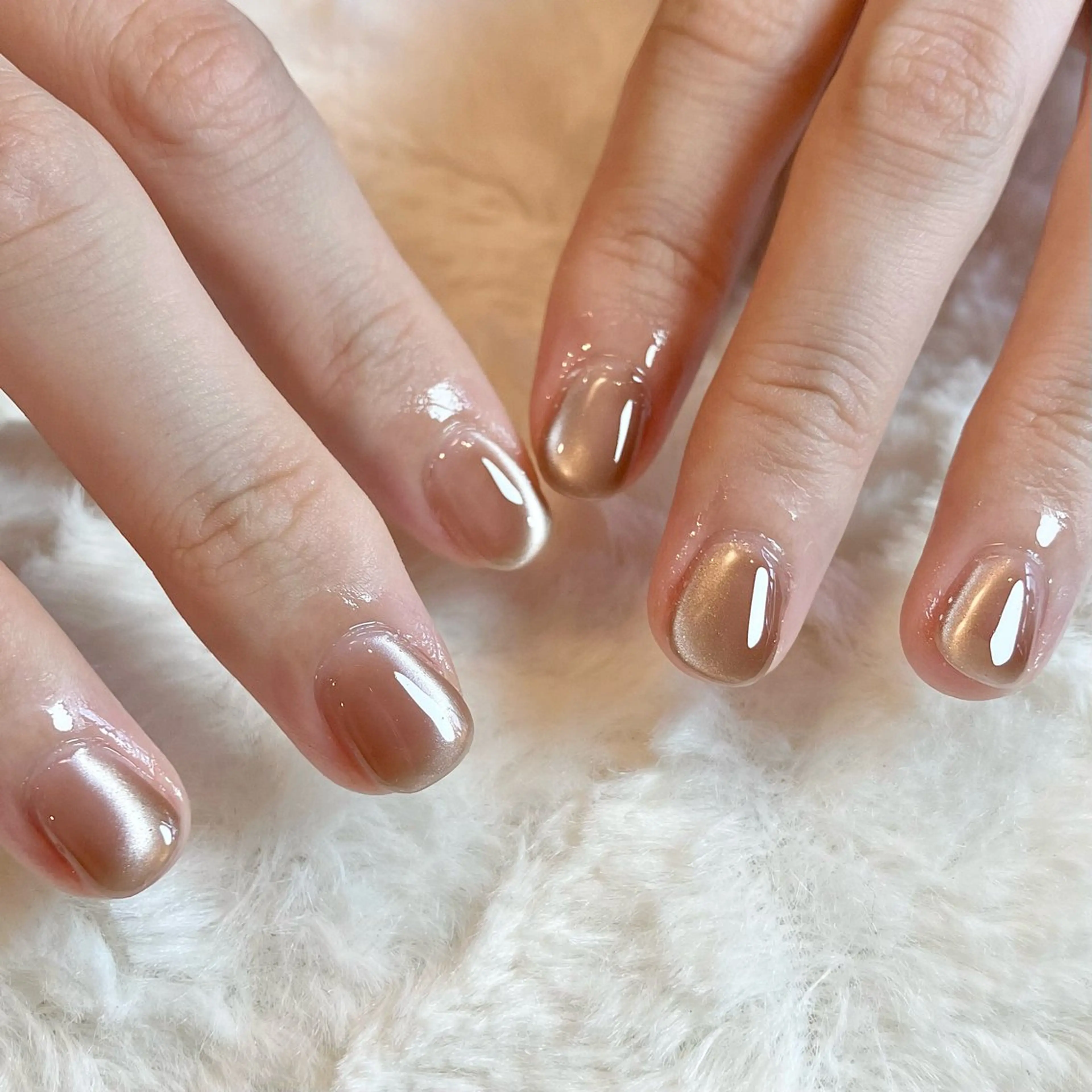 ネイル ピンク Lelole 🫧マグネット🫧のネイルデザイン