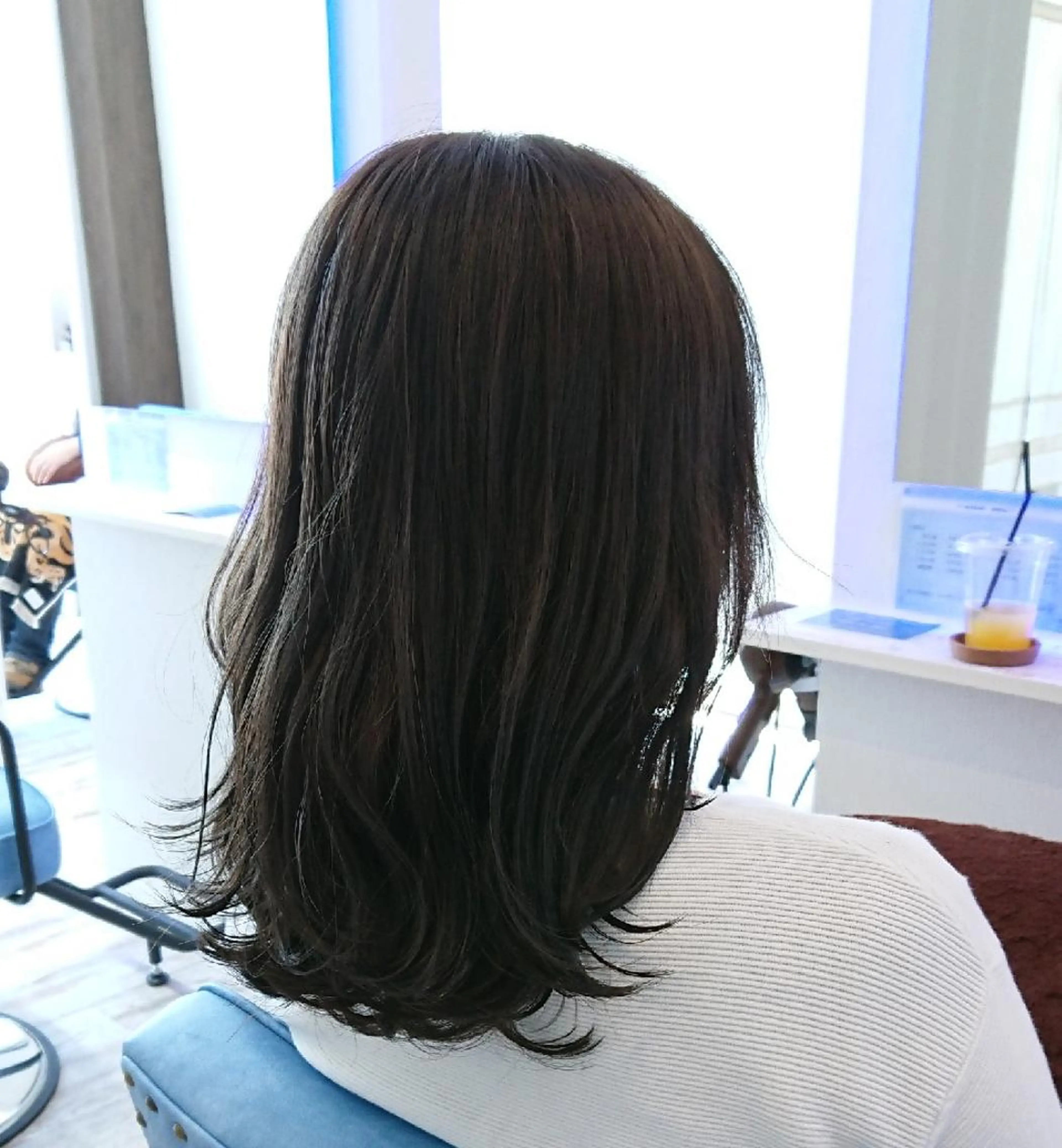 セミロング カラー ヘアアレンジ 小林 伸行のヘアスタイル