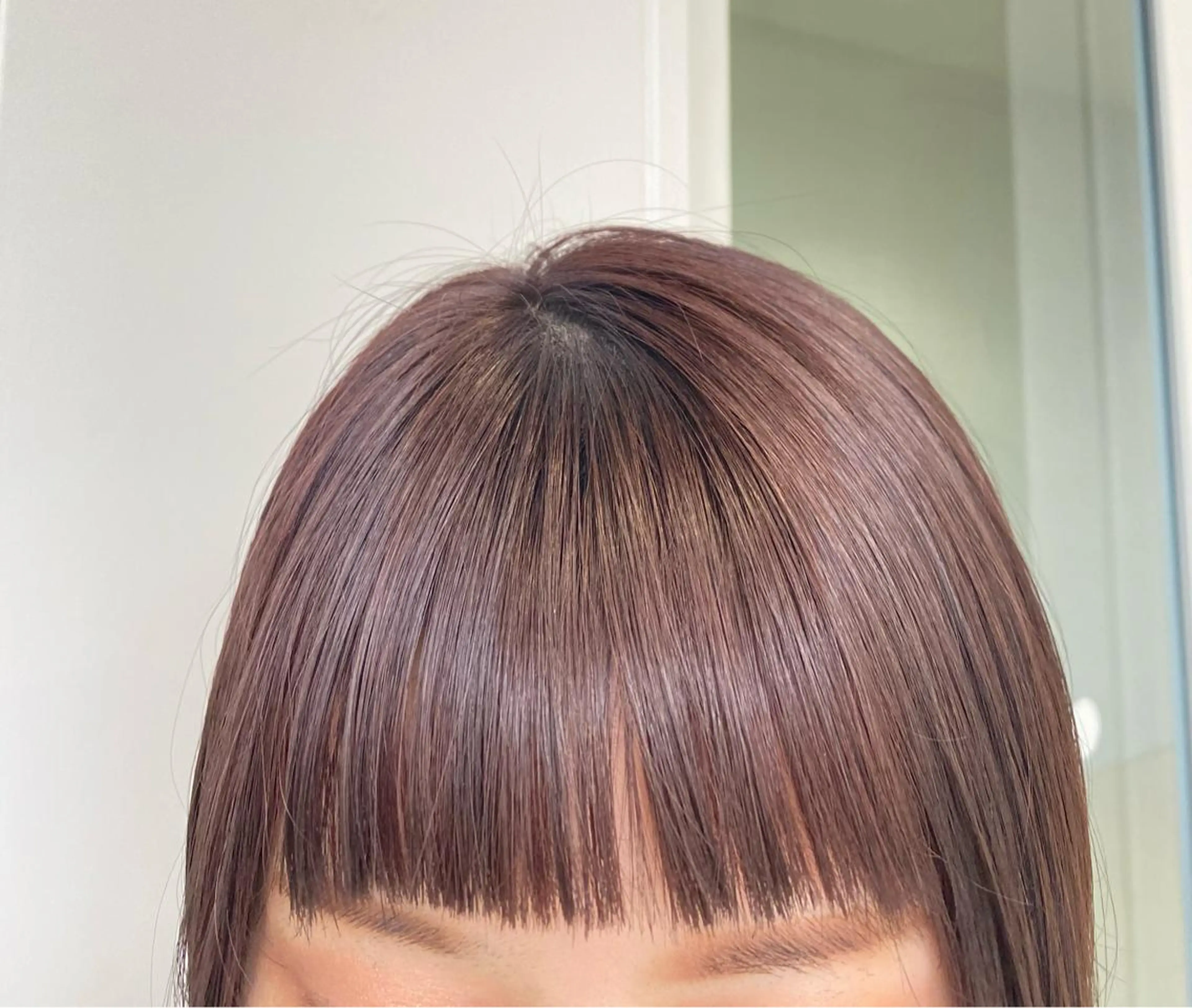 ショート カラー ブラウンカラー ピンクカラー ピンクブラウン オン眉 ボブ/salut町田 🧡kanaのヘアスタイル