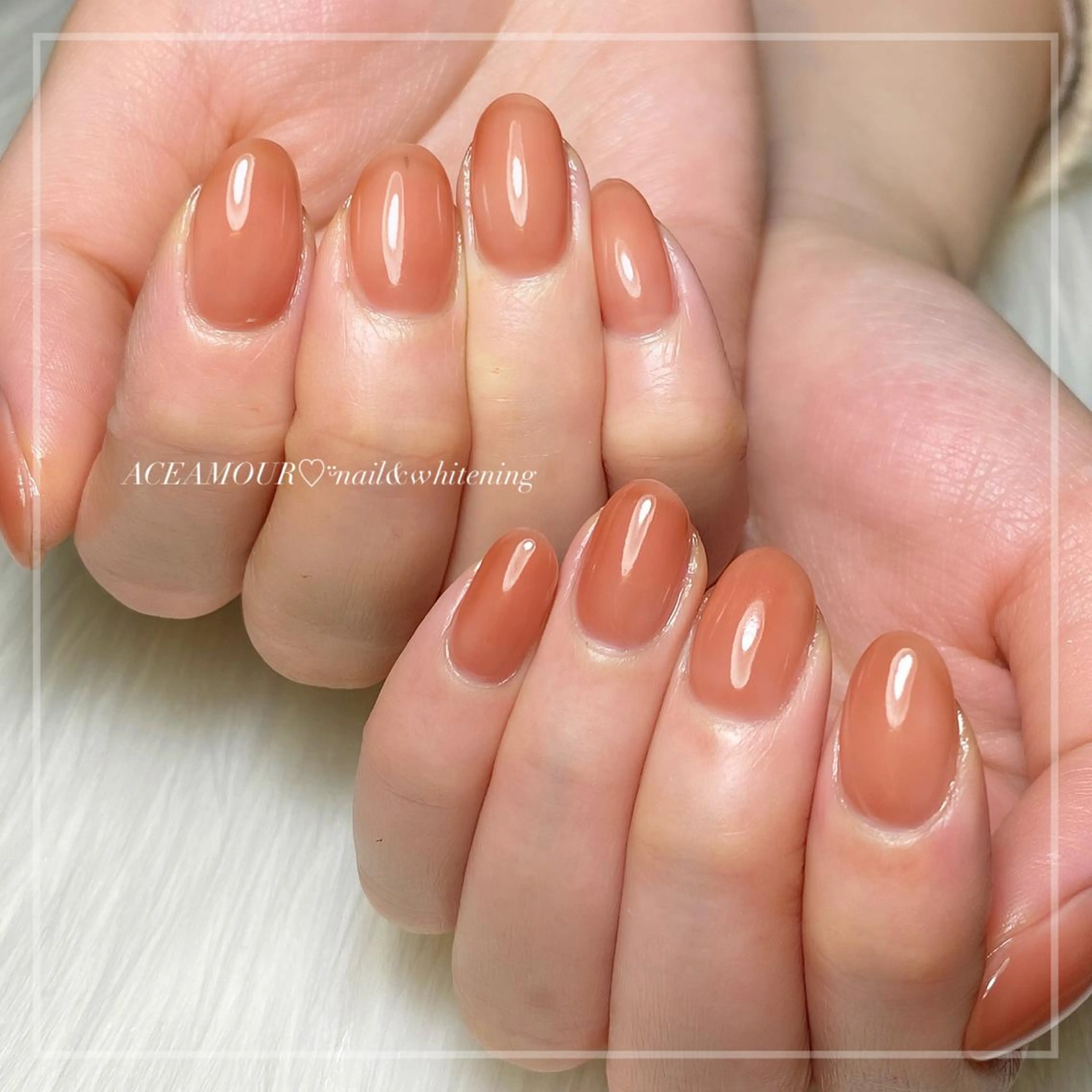 ネイル ニュアンスネイル ワンカラーネイル ネイル/耳つぼ /新ホワイトニングのネイルデザイン