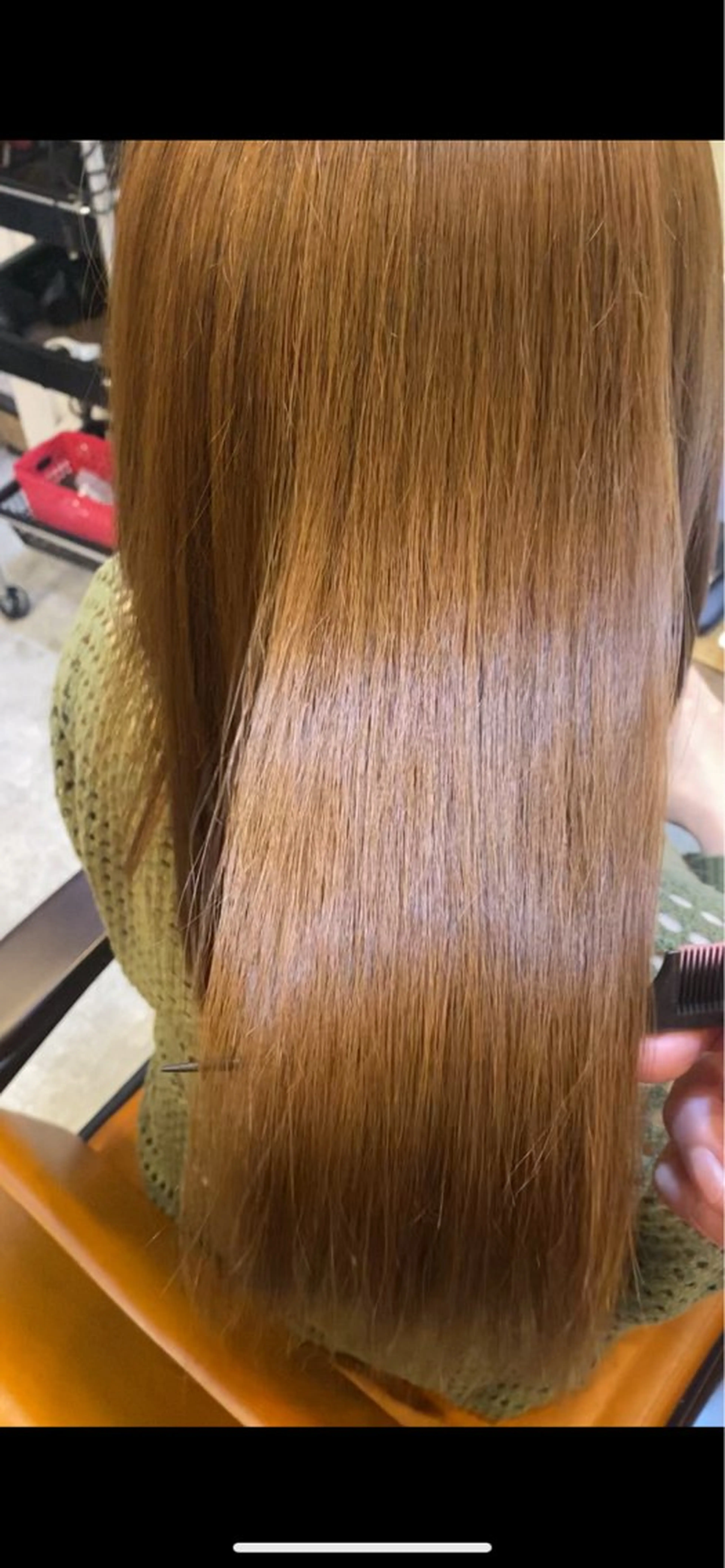 ロング 40代以降の 縮毛矯正専門家のヘアスタイル