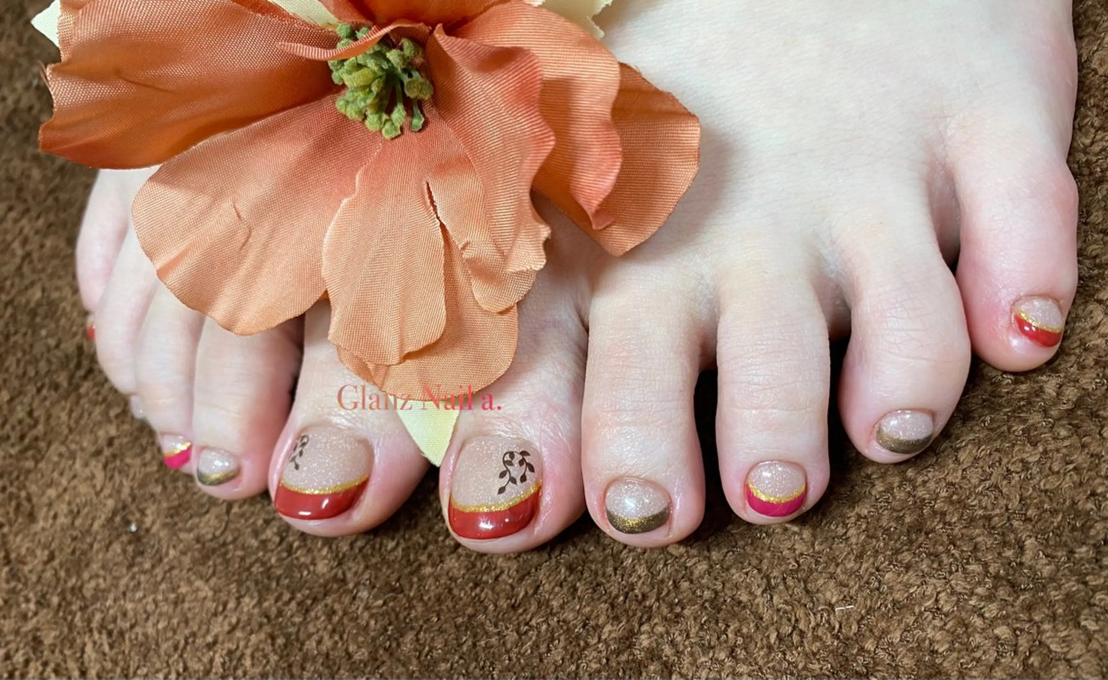 ネイル フットネイル Glanz  Nail aのネイルデザイン