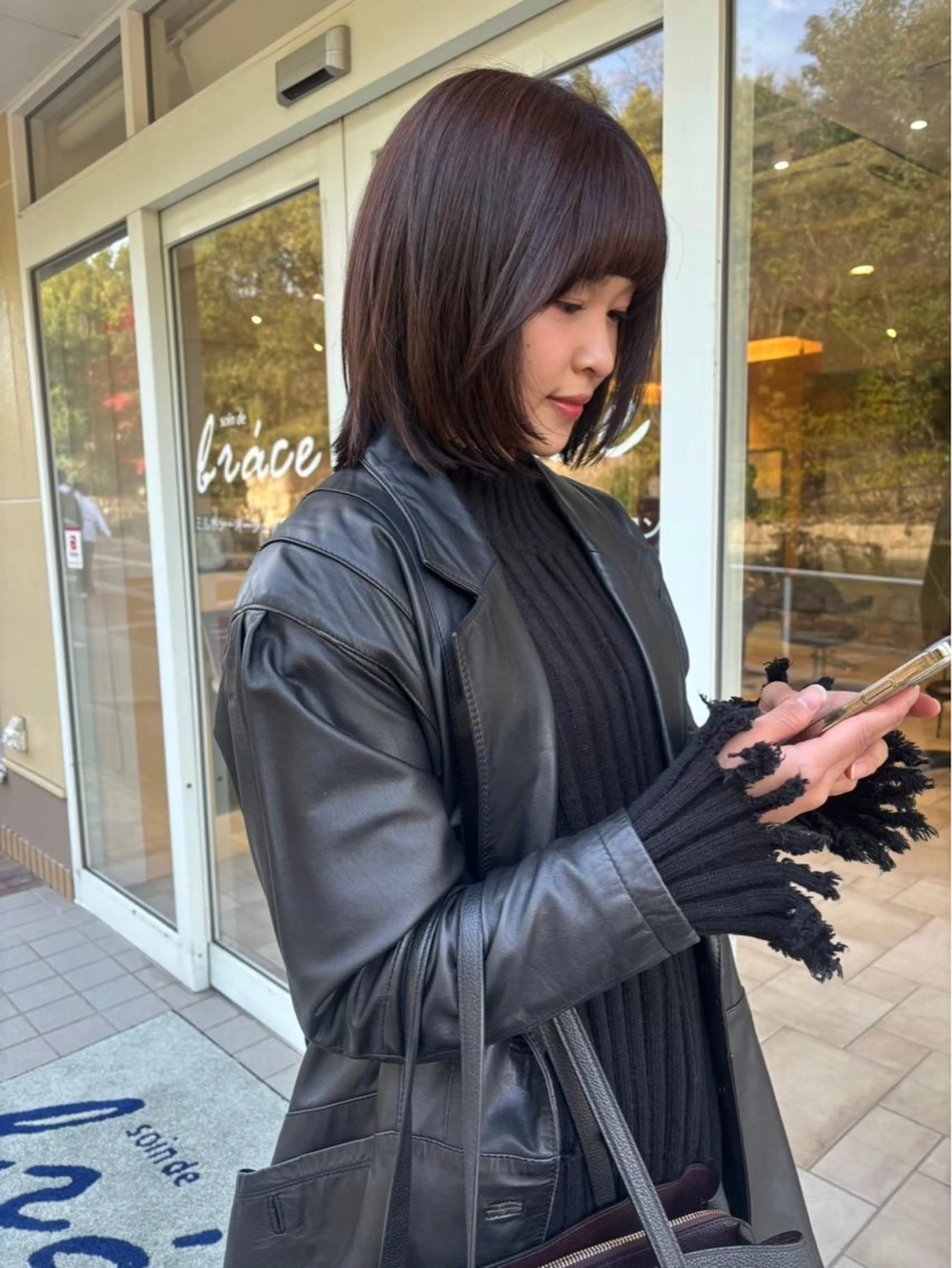 ミディアム ヘアカラー 清水 悠希のヘアスタイル