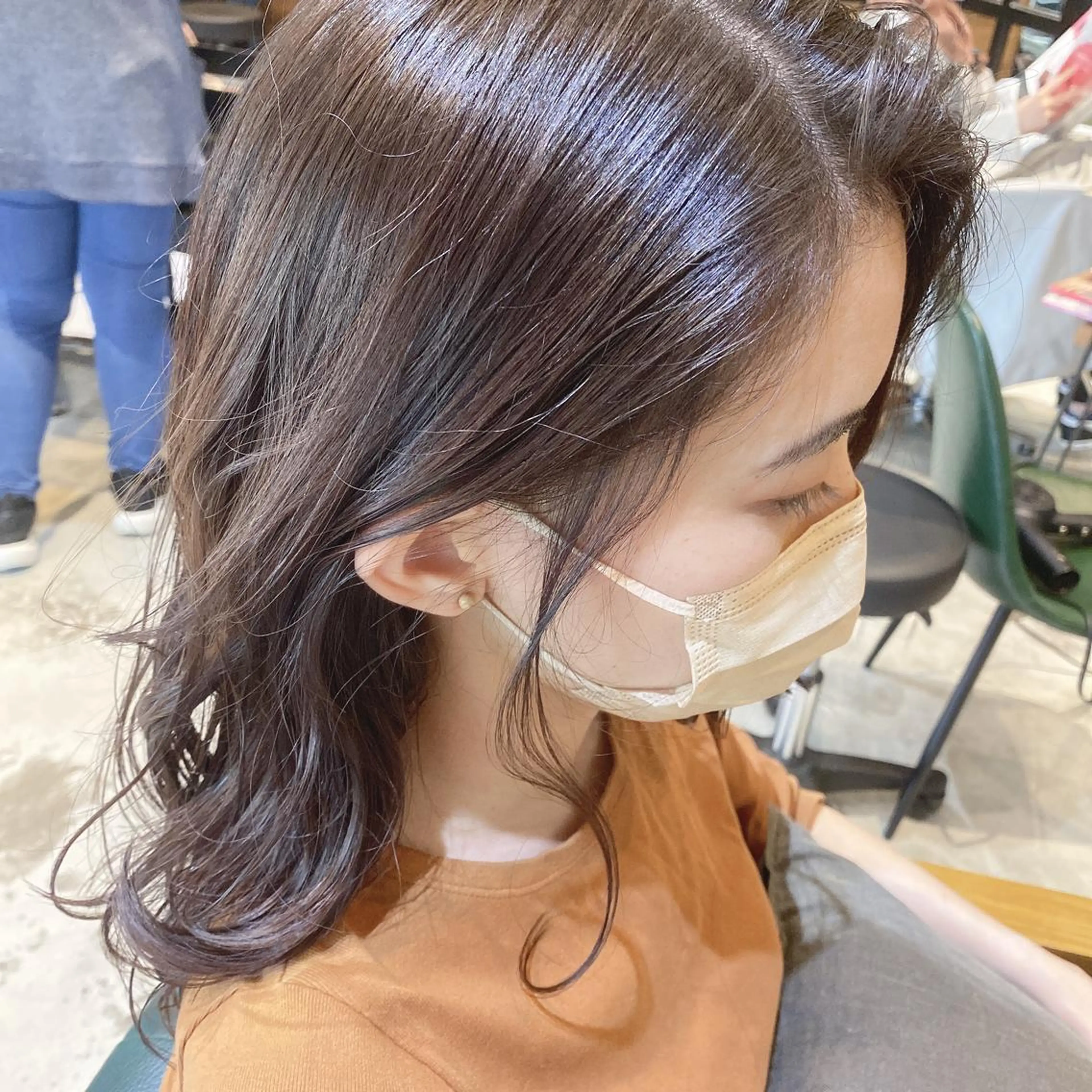 ミディアム カラー カット ヘアカラー トリートメント glowm by affect所属・glowm店長 加藤翔太のヘアスタイル