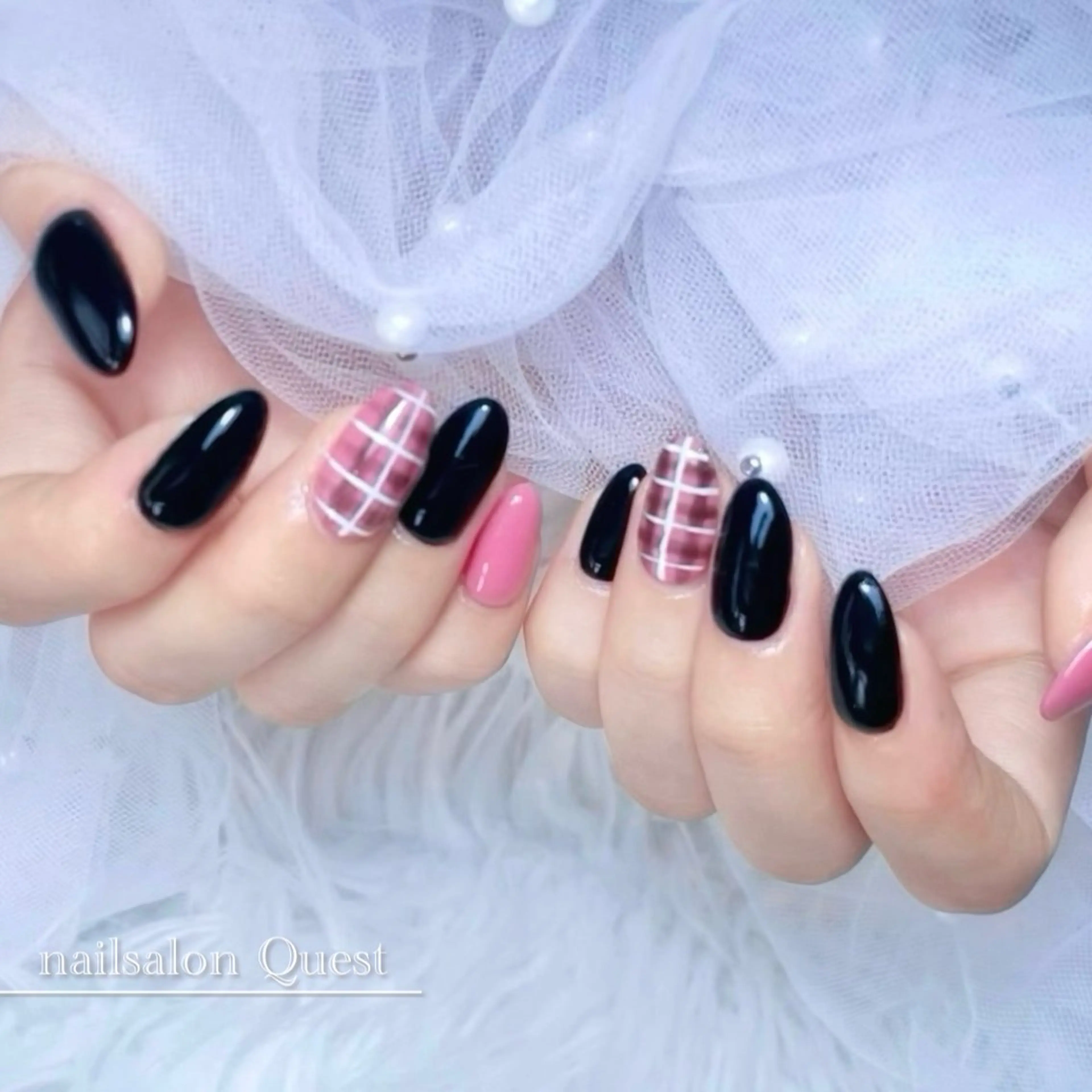 ネイル ピンク ハンドネイル nailsalon Questのネイルデザイン