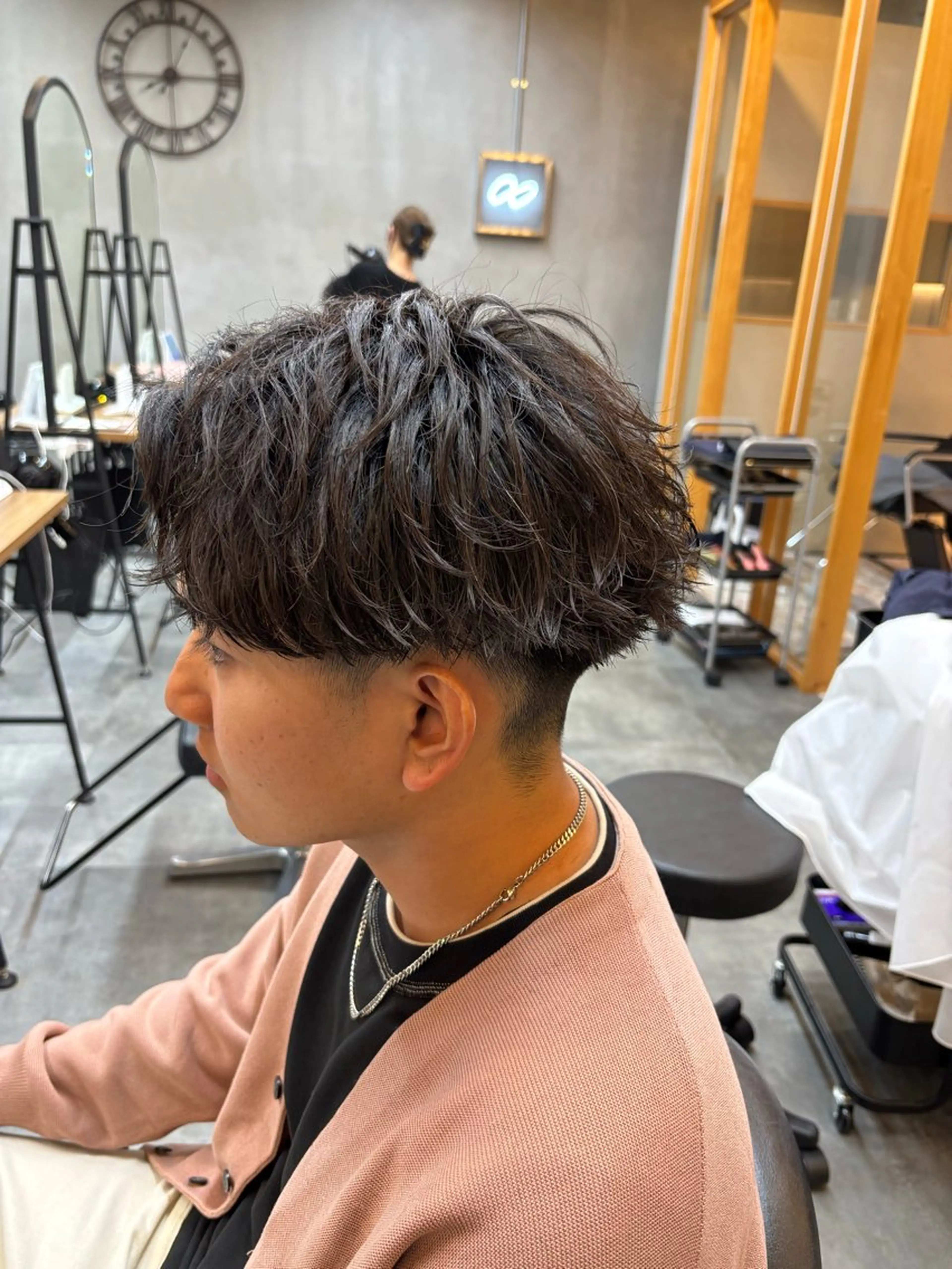ショート メンズ カット パーマ 鹿児島 TSUBASAのヘアスタイル