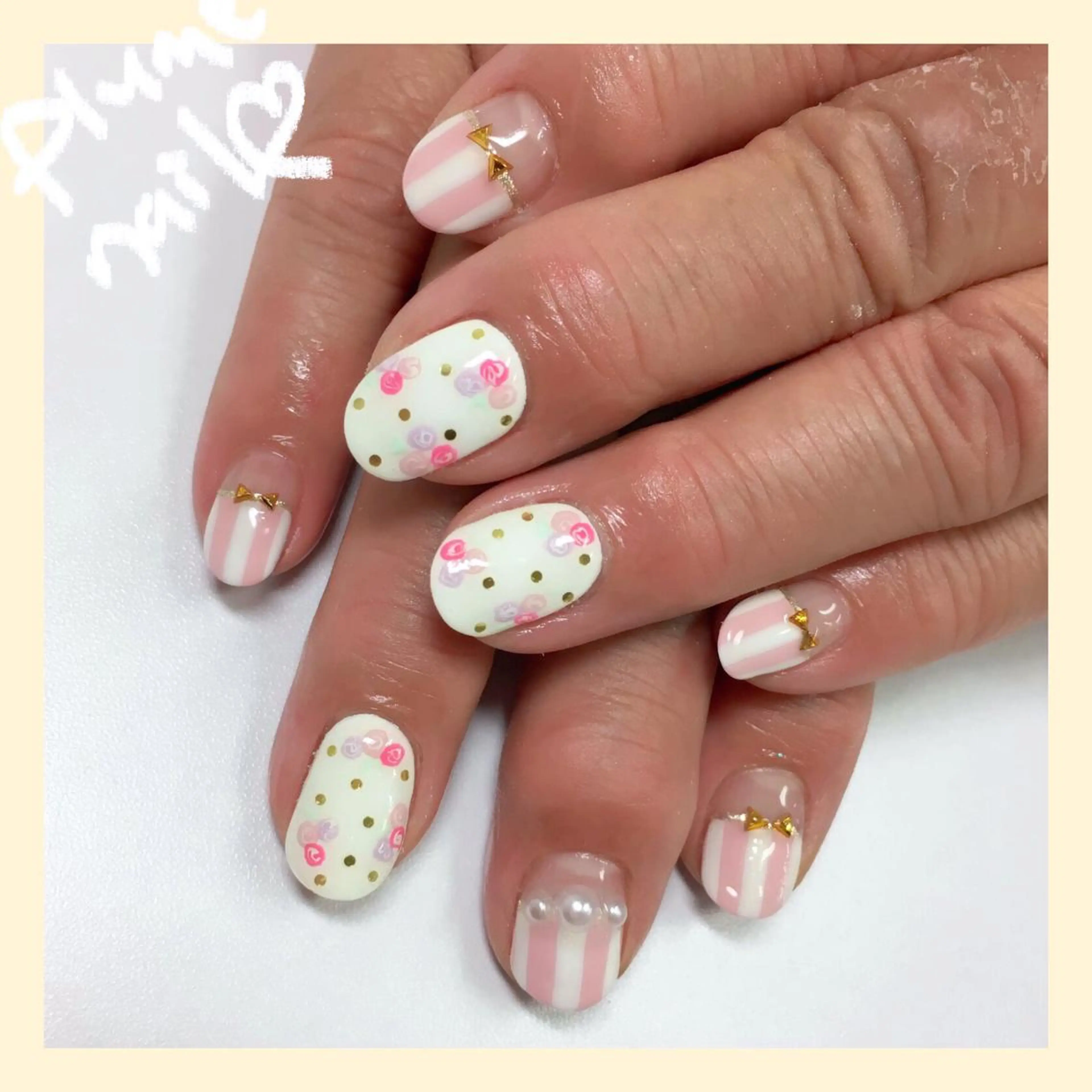 ネイル アートネイル フラワーネイル 韓国ネイル 春ネイル 冬ネイル plume nail ☆韓国ネイルのネイルデザイン