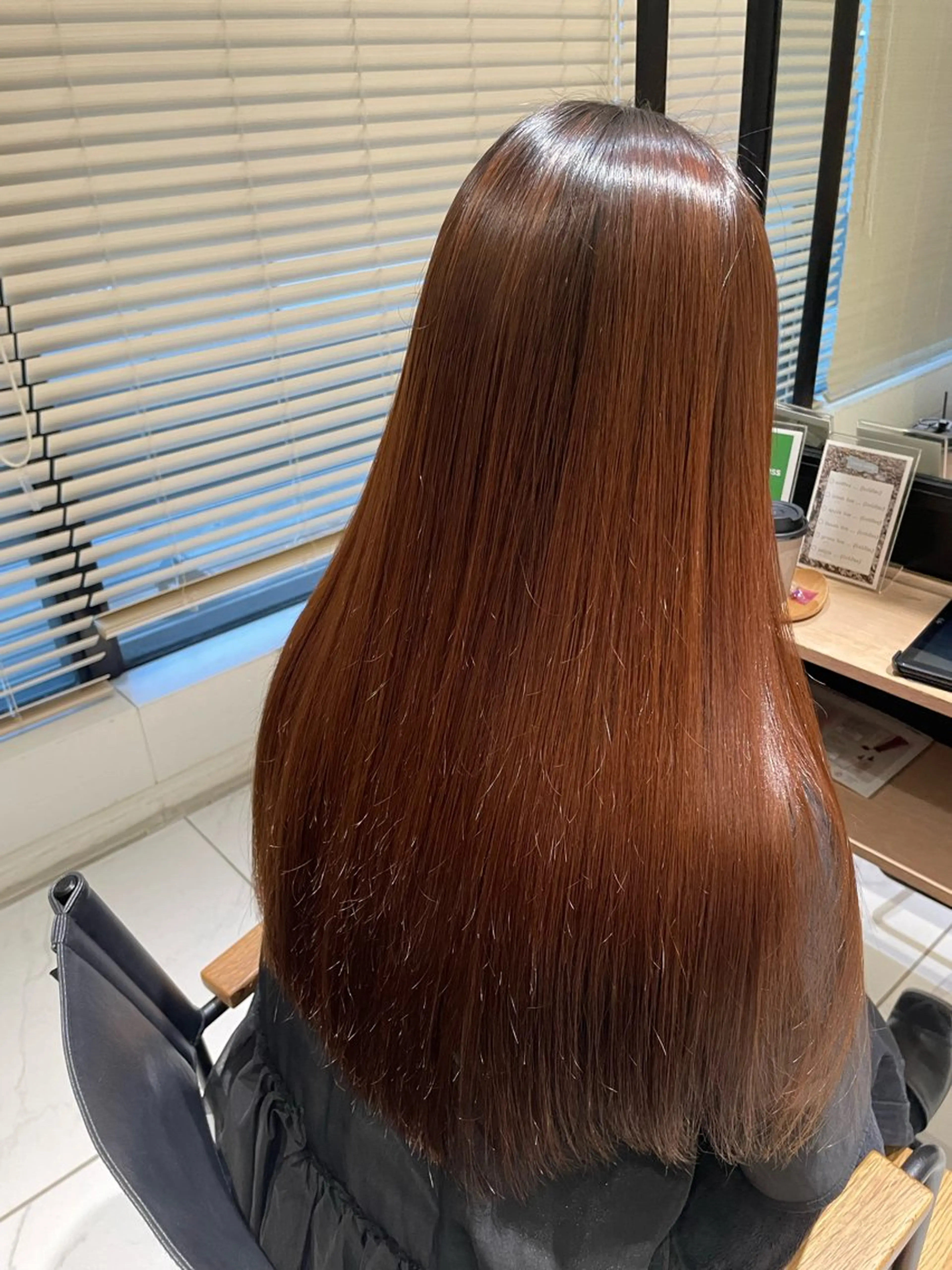 ロング カラー ヘアカラー トリートメント 弱酸性ストレート 髪質改善/小野寺のヘアスタイル