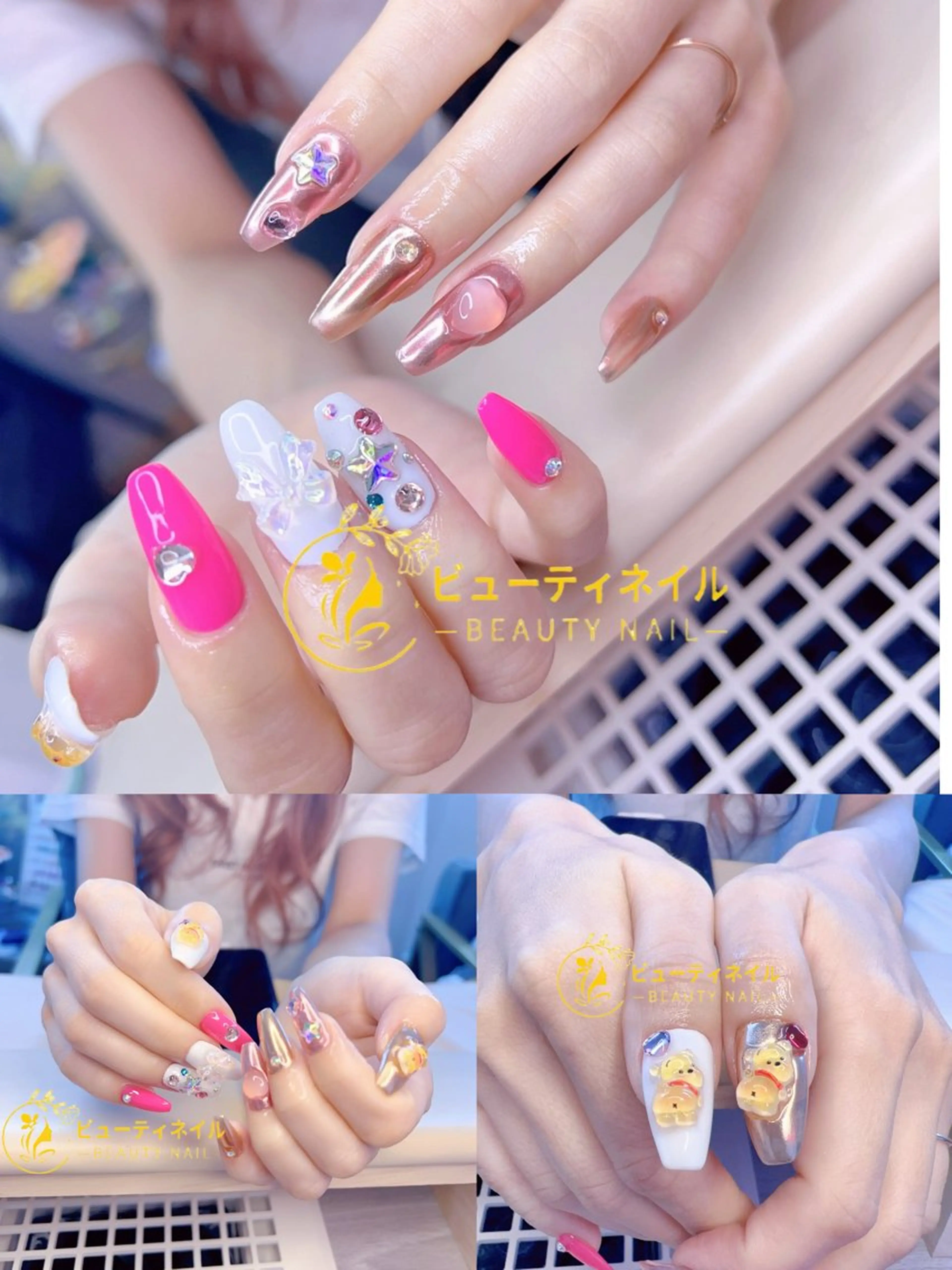 ネイル 長さ出し ジェルネイル Moonstone Salonのネイルデザイン