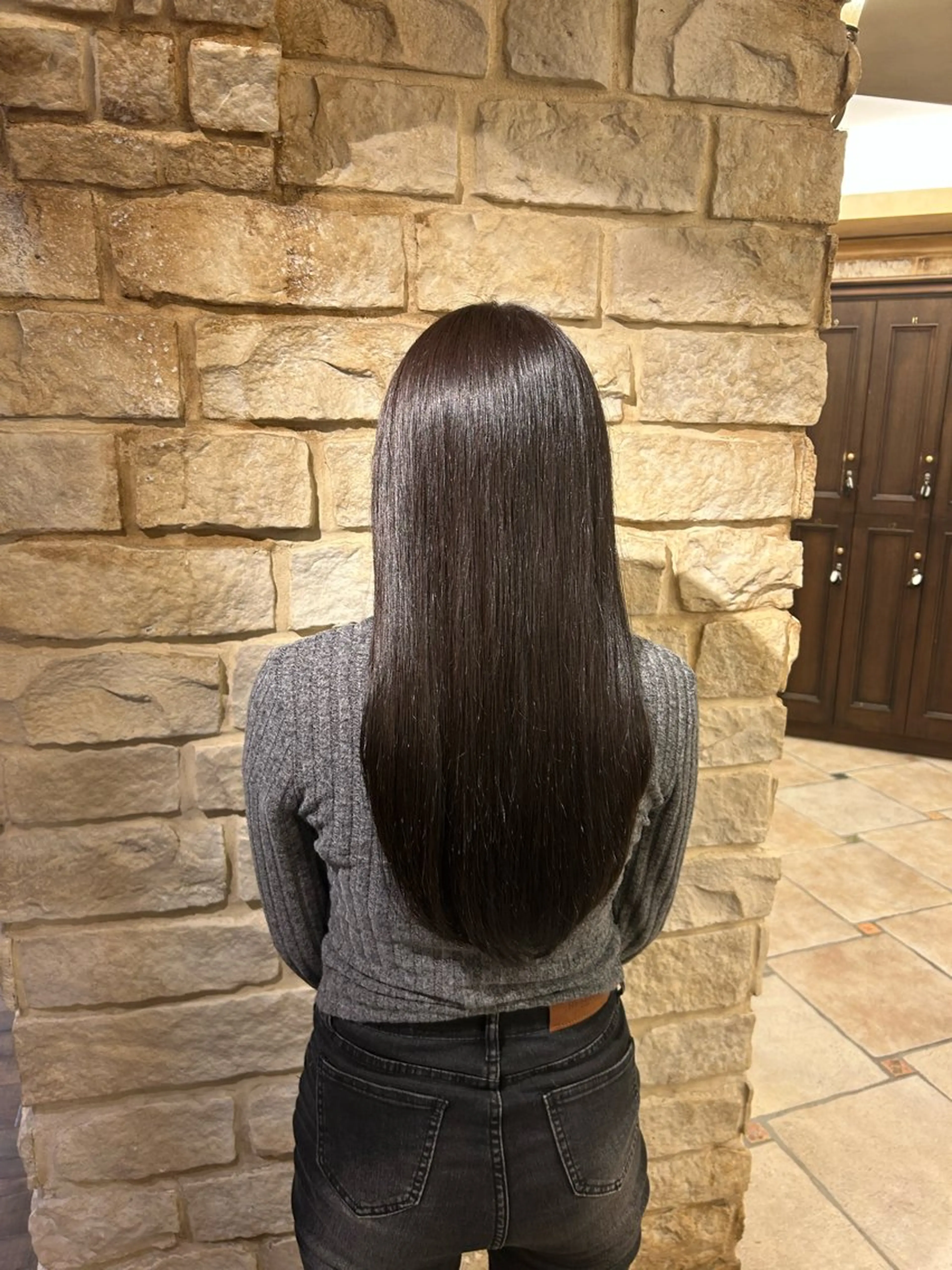 カラー ダークグレー ダークグレージュ グレージュ 玉寄 きらのヘアスタイル