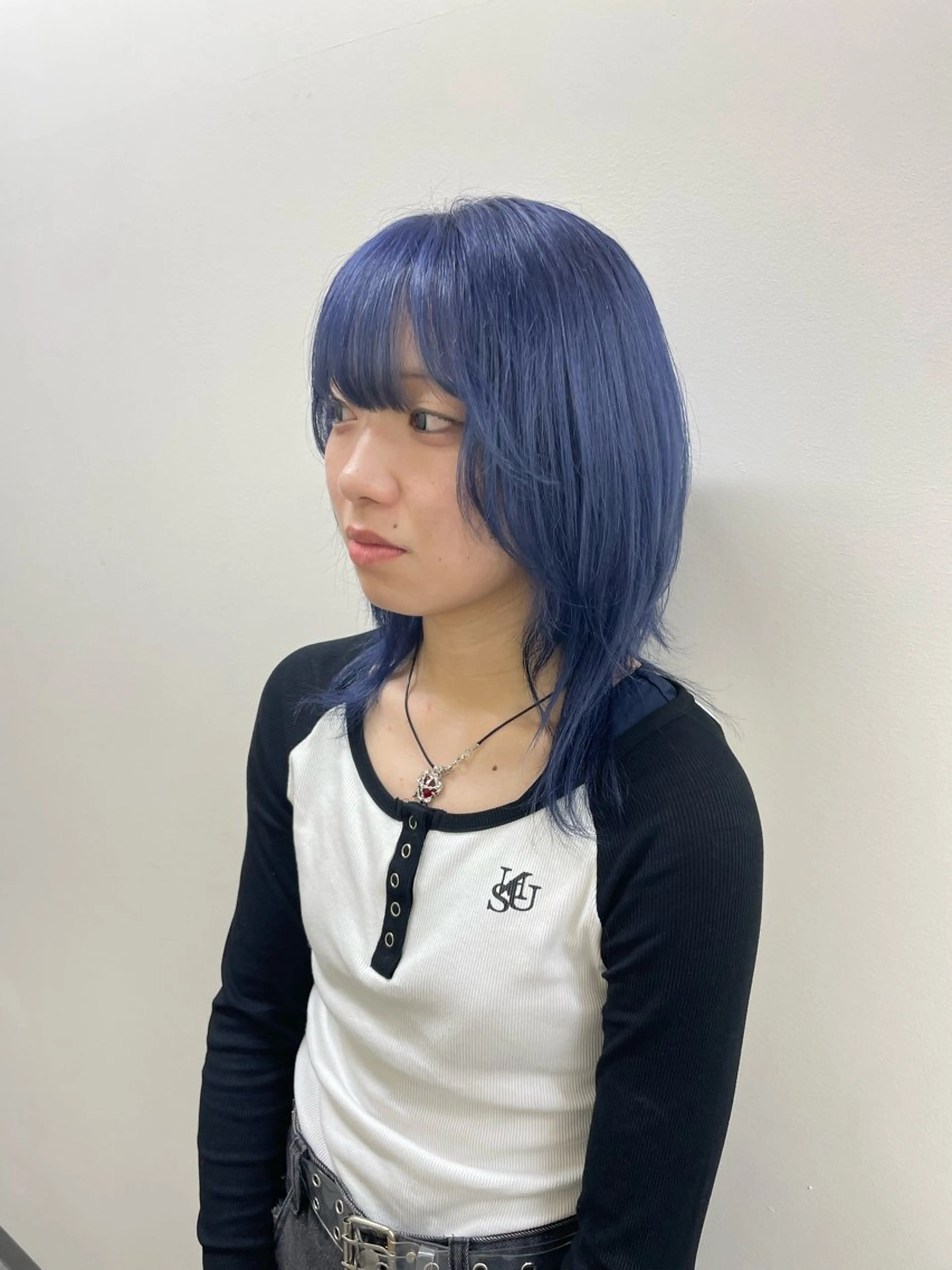 ミディアム カラー ブルーカラー 透明感カラー ラベンダーカラー パープルカラー ヘアカラー ❄️透明感カラー / ハイトーン❄️WAOのヘアスタイル