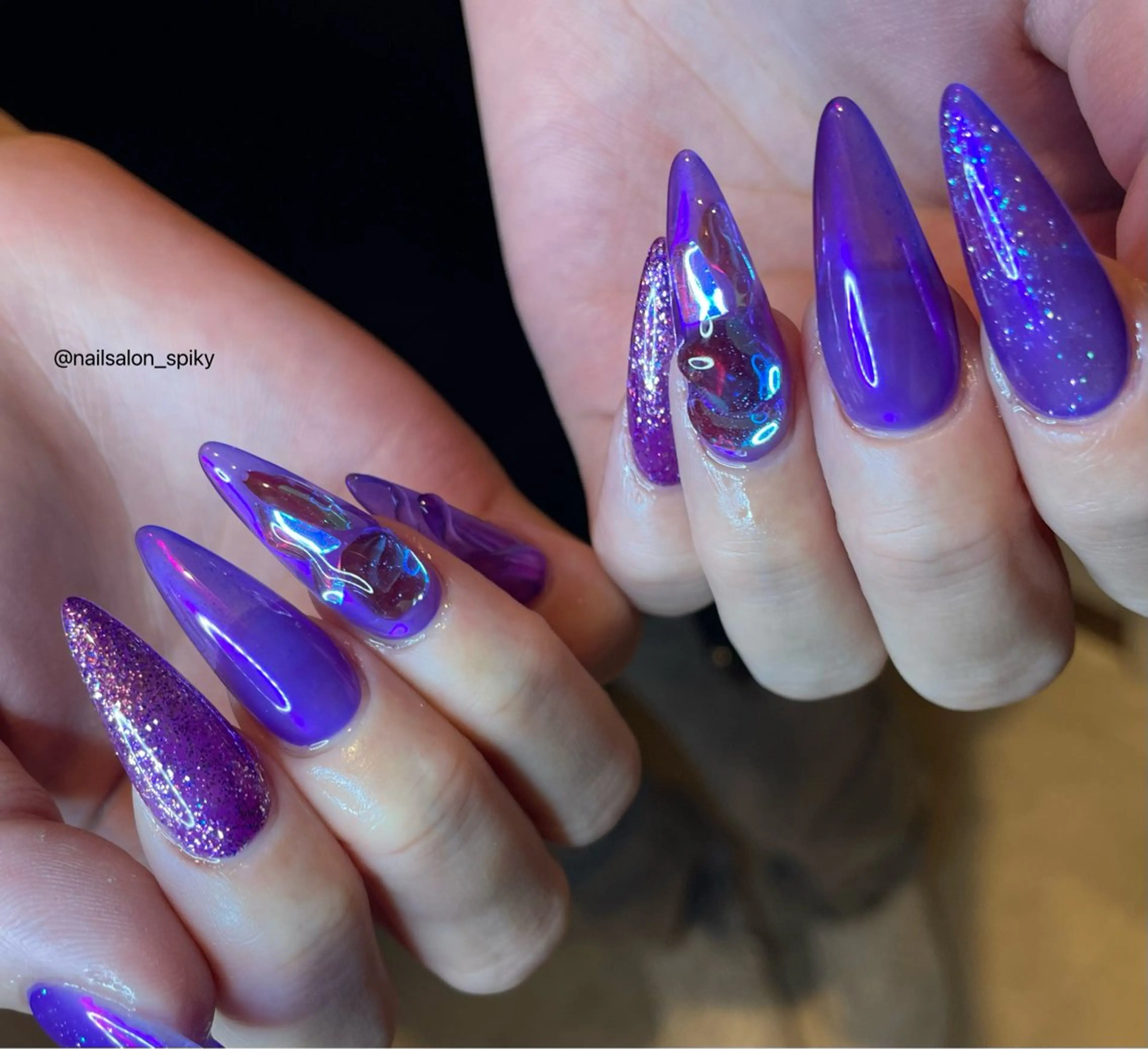 ネイル Spiky とうげ ふうかのネイルデザイン