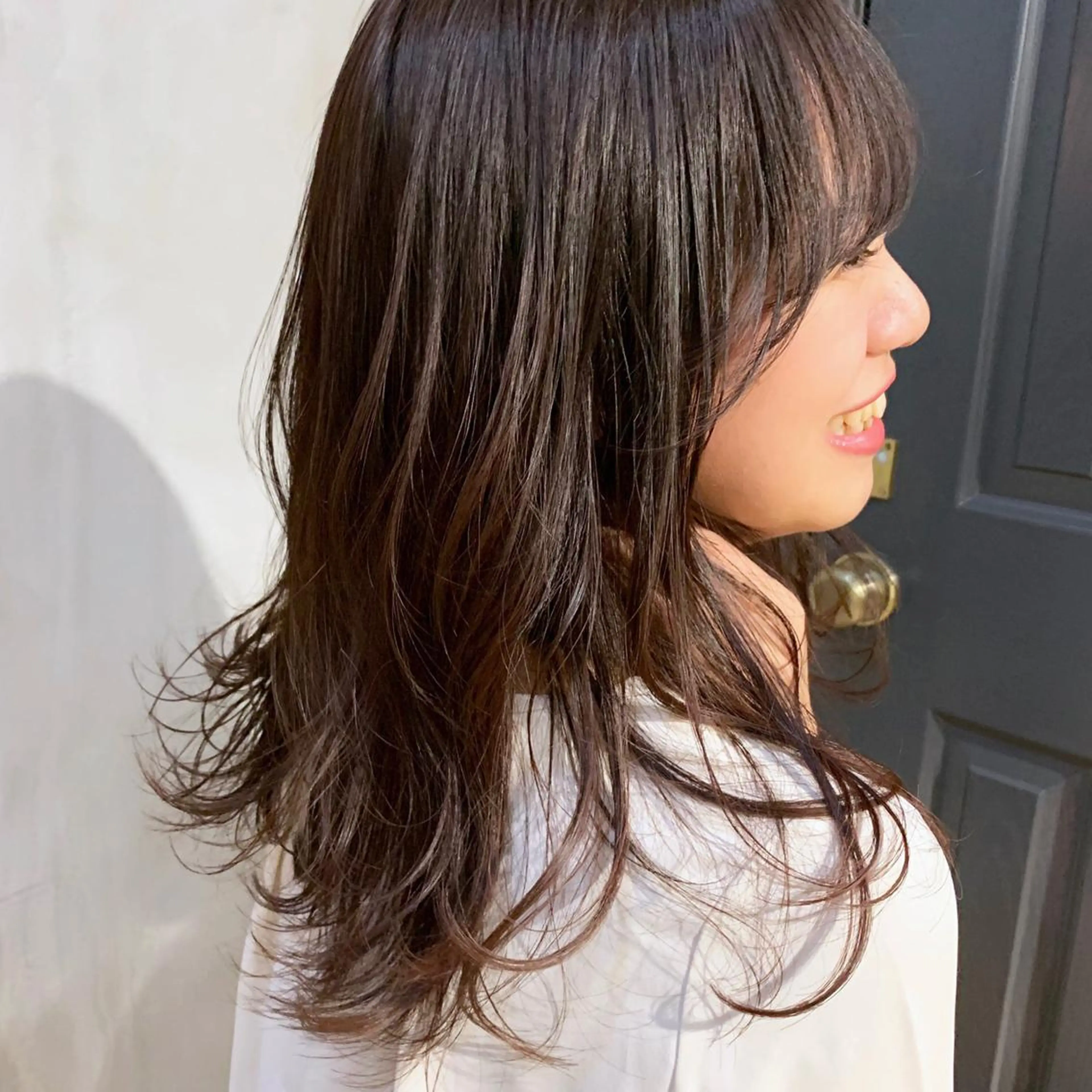 カラー 薬院:今泉/上川美幸 ボブ/顔周りレイヤーのヘアスタイル