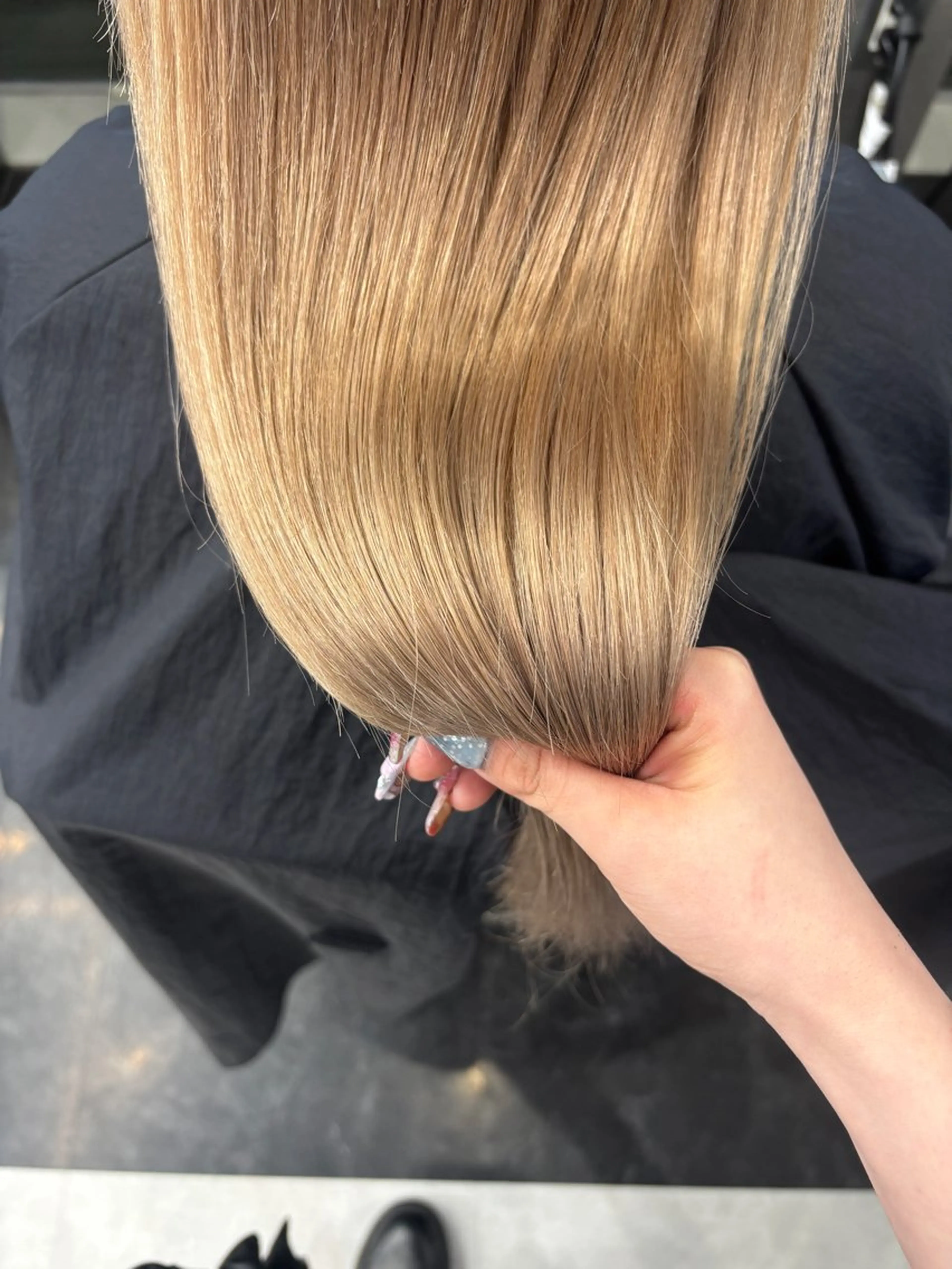 ロング カラー ヘアアレンジ ヘアカラー トリートメント ヘアセット ハッシュカット/ ミルクティー/ みうのヘアスタイル