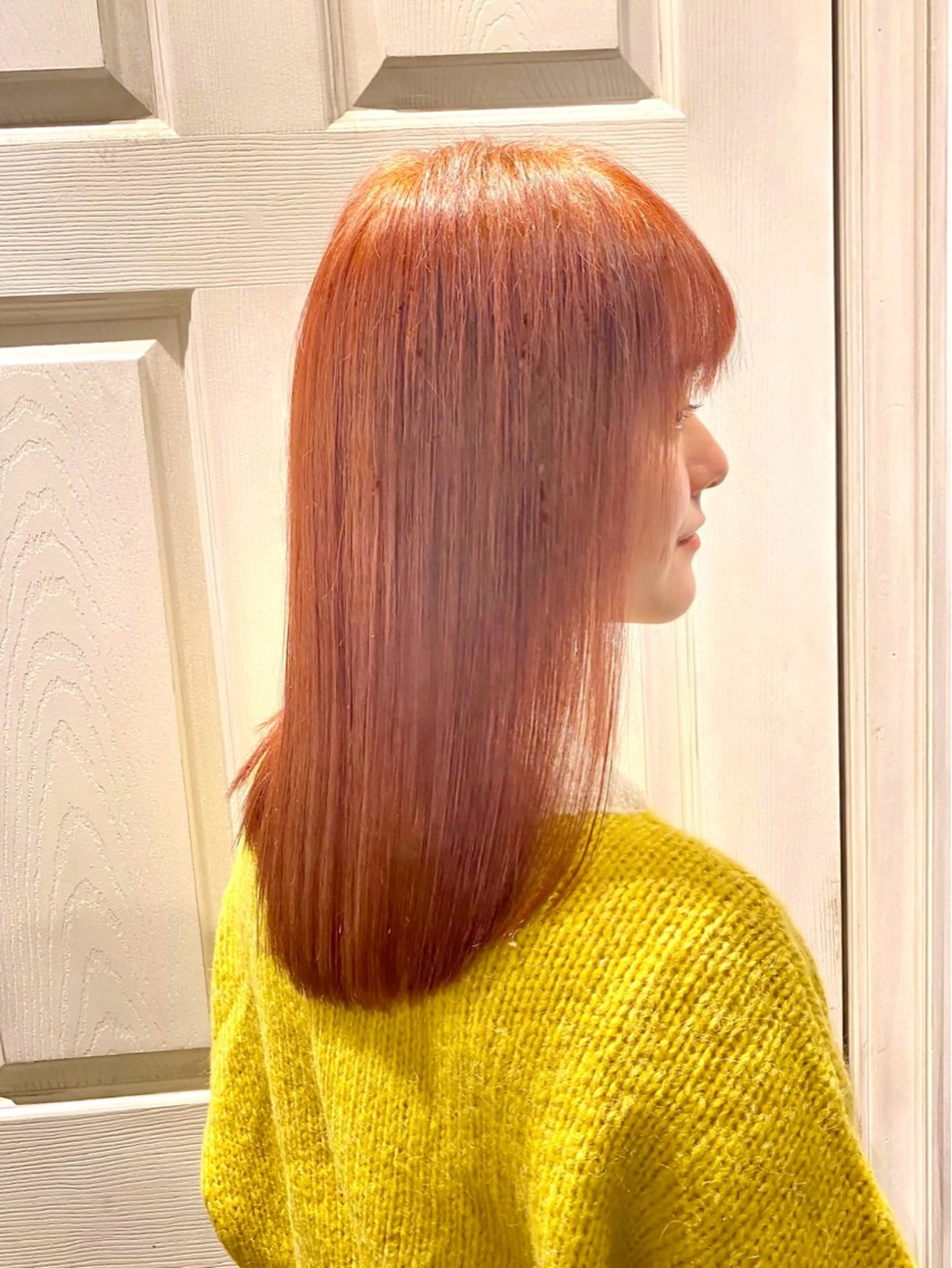 セミロング ヘアカラー トリートメント 千 田のヘアスタイル