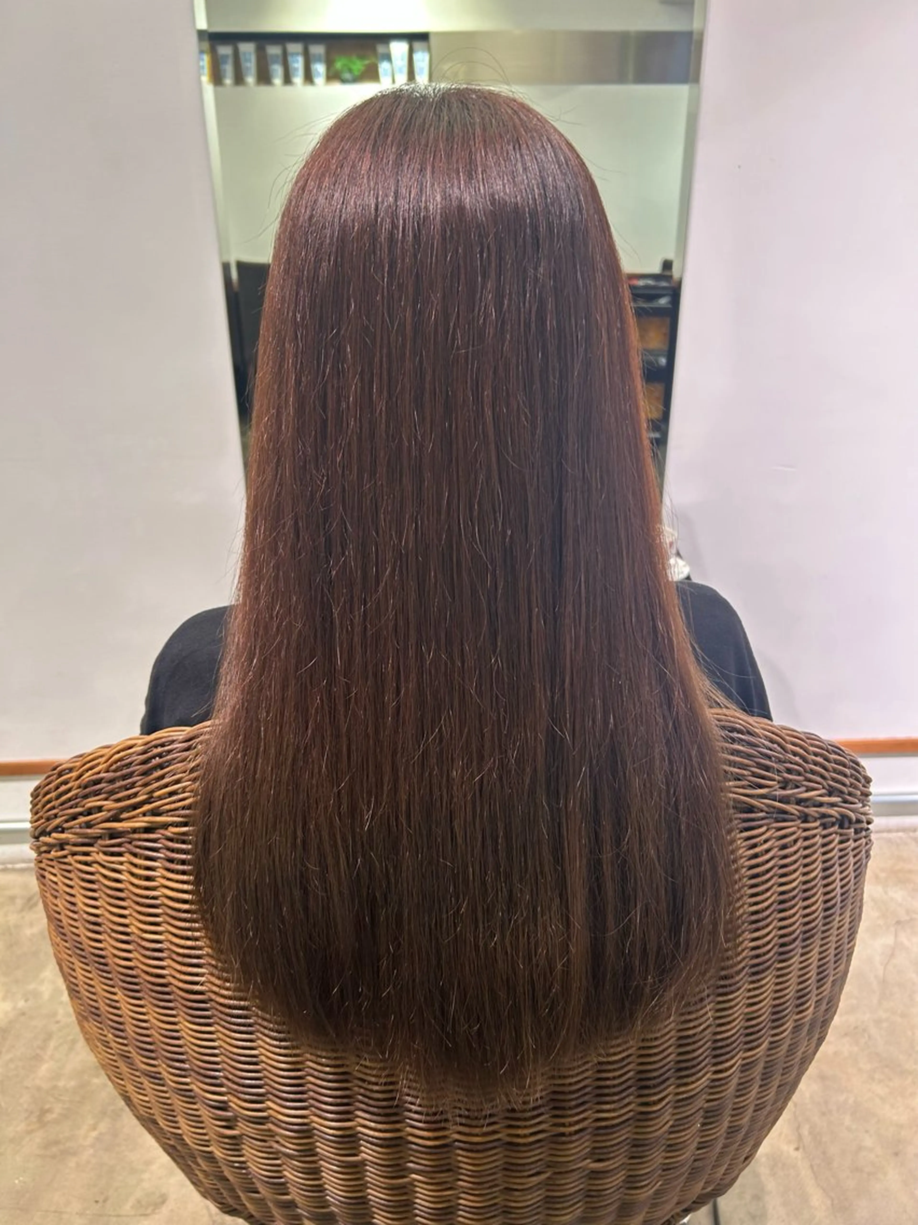ロング カラー ヘアカラー 中台 まゆのヘアスタイル
