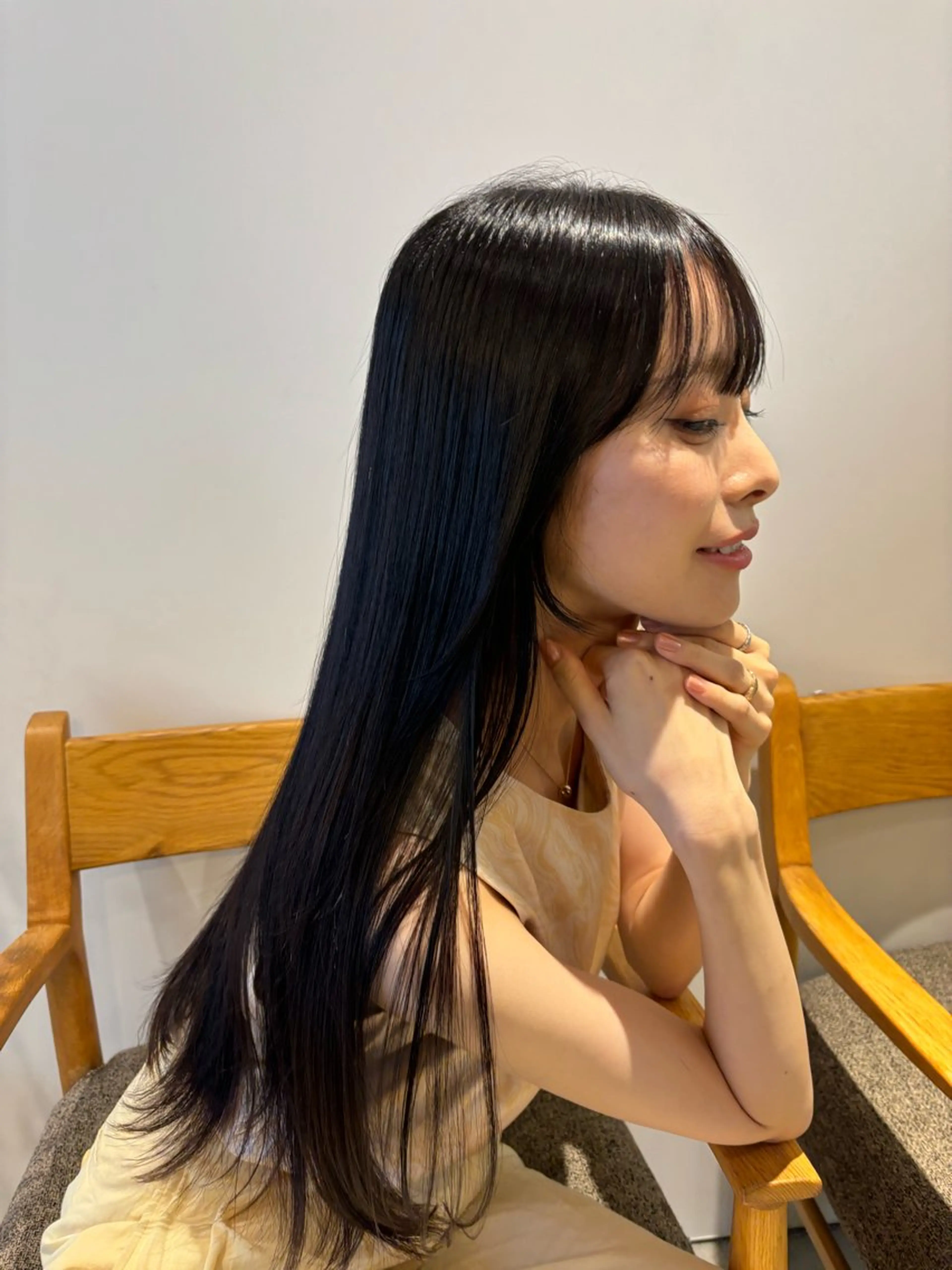 ロング 酸性ストレート カット 縮毛矯正 トリートメント ボブ/大人ヘア k-two濱田のヘアスタイル