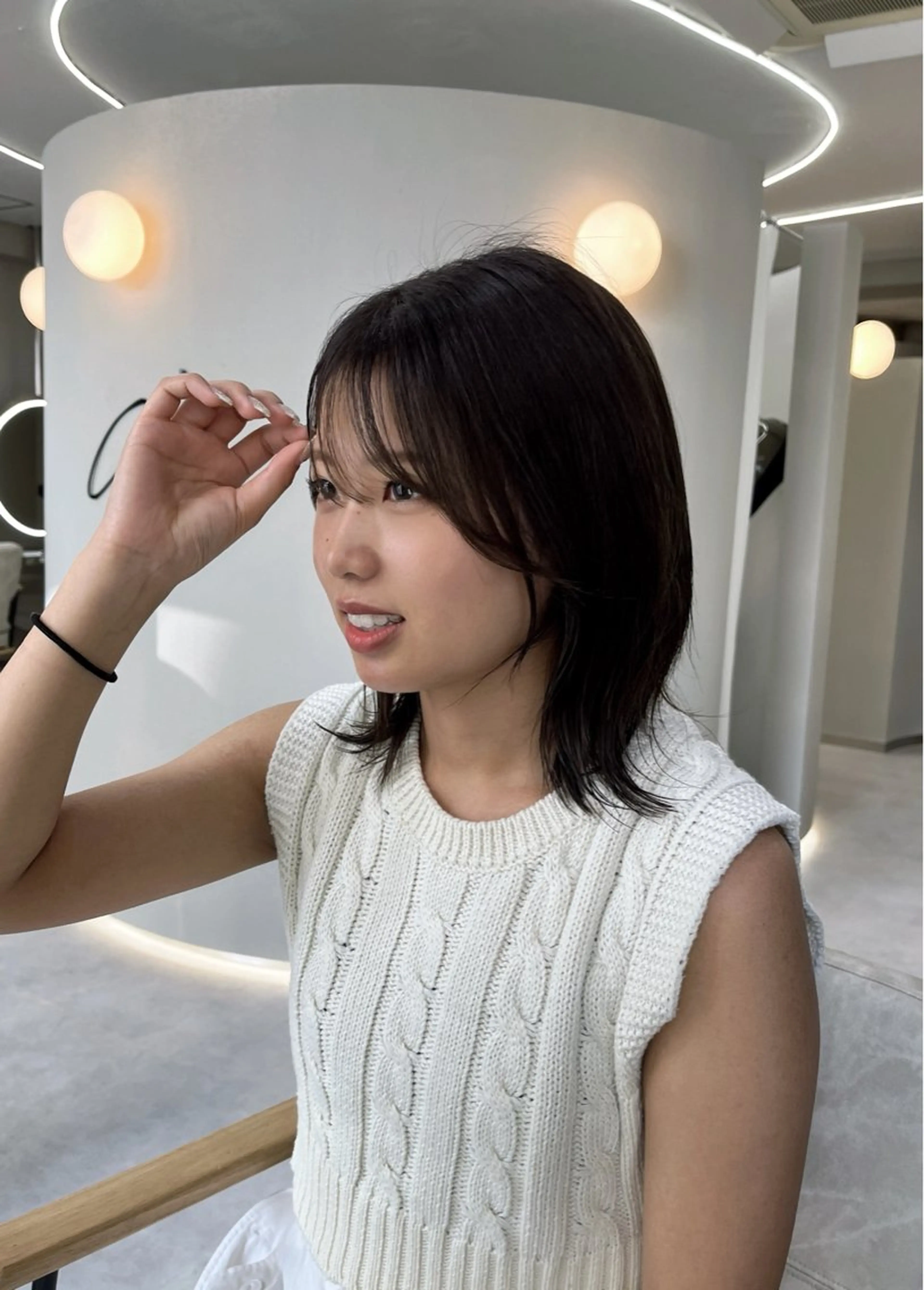 ミディアム くびれボブ🎀 くびれミディアム🎀のヘアスタイル