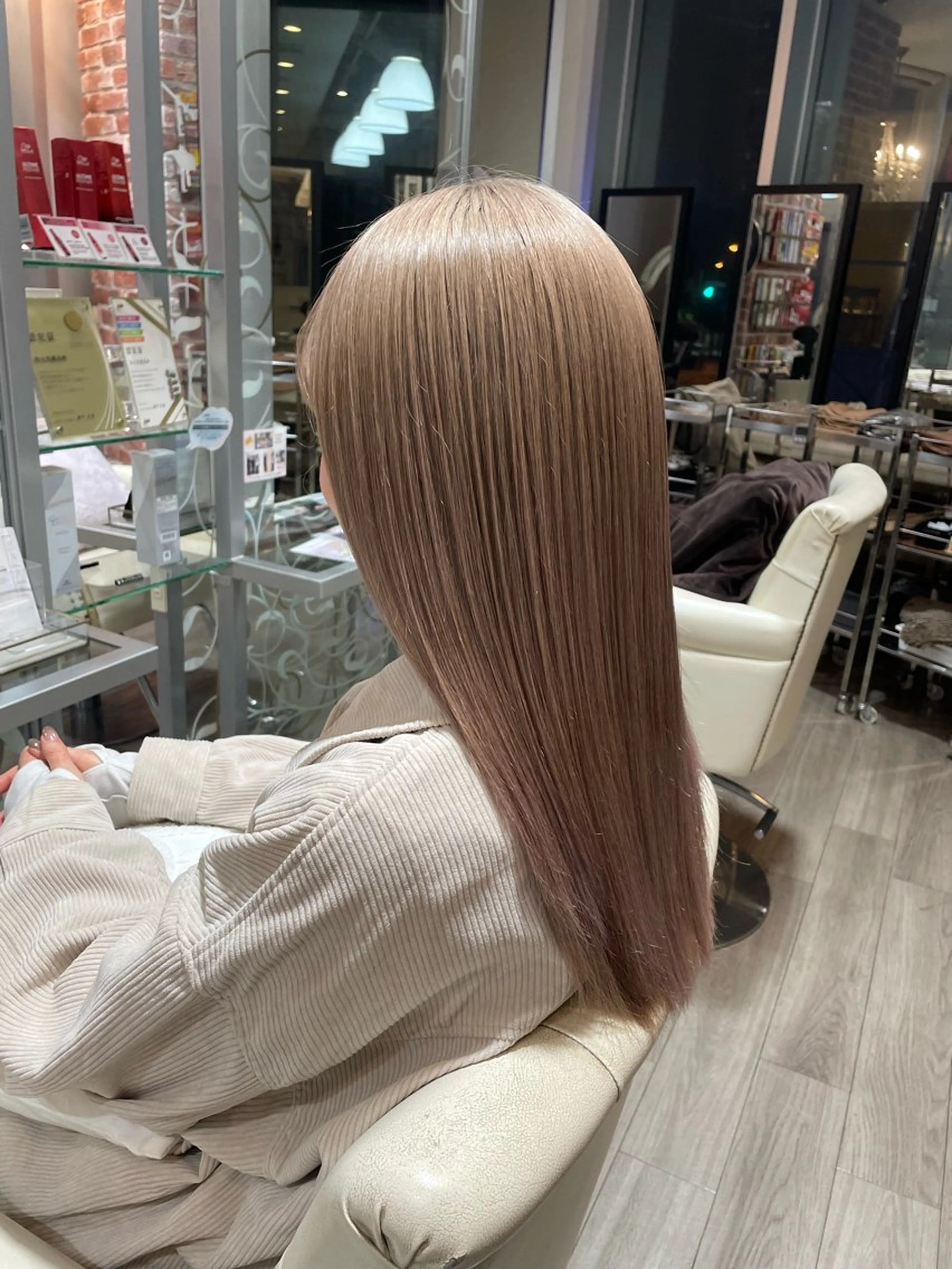 ロング カラー 西村 駿希のヘアスタイル