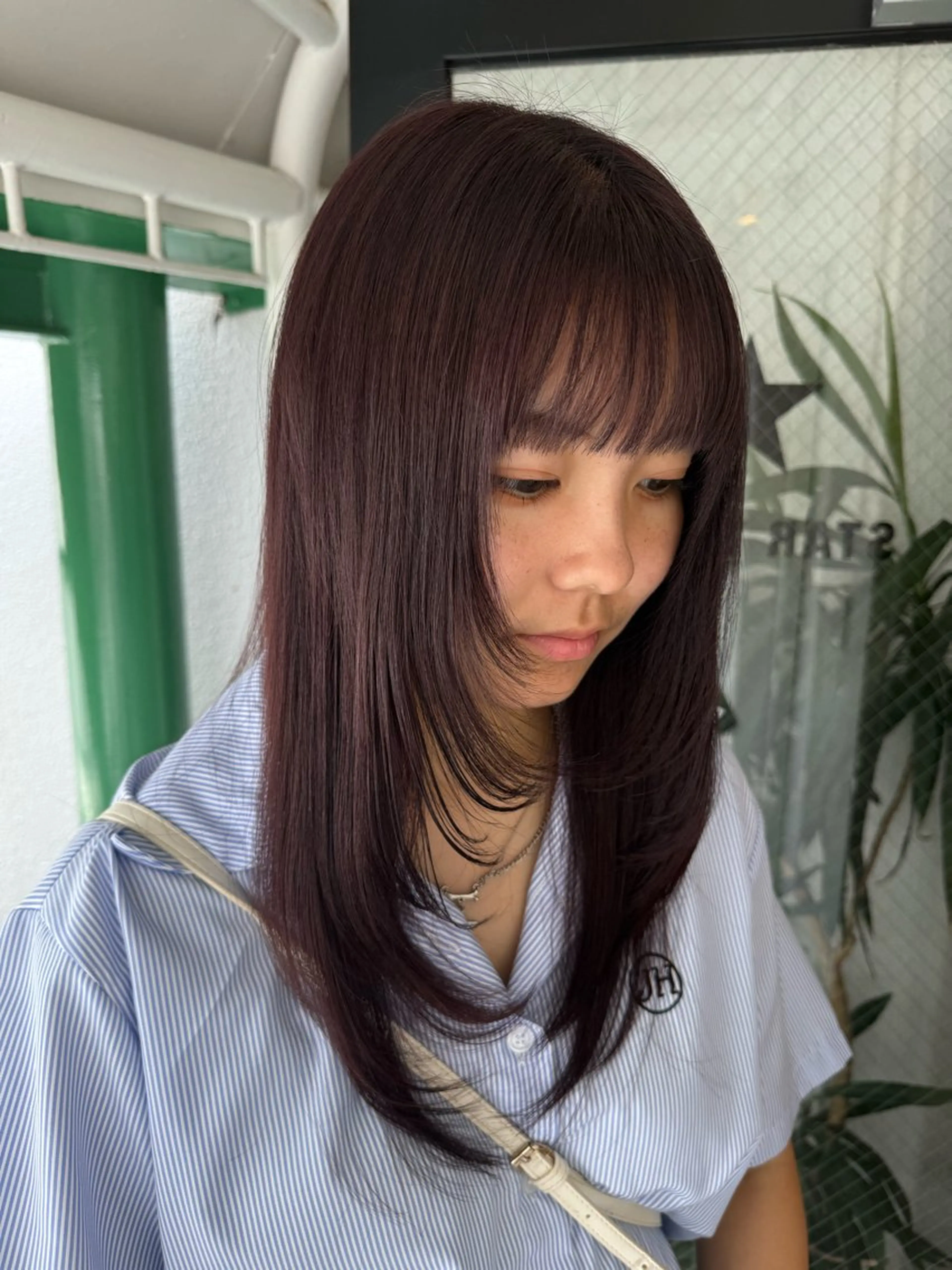 セミロング カラー シールエクステ ベージュカラー ブリーチ ケアブリーチ 透明感カラー ヘアカラー 渋谷髪質改善/縮毛 矯正/かすが🪽🫧のヘアスタイル