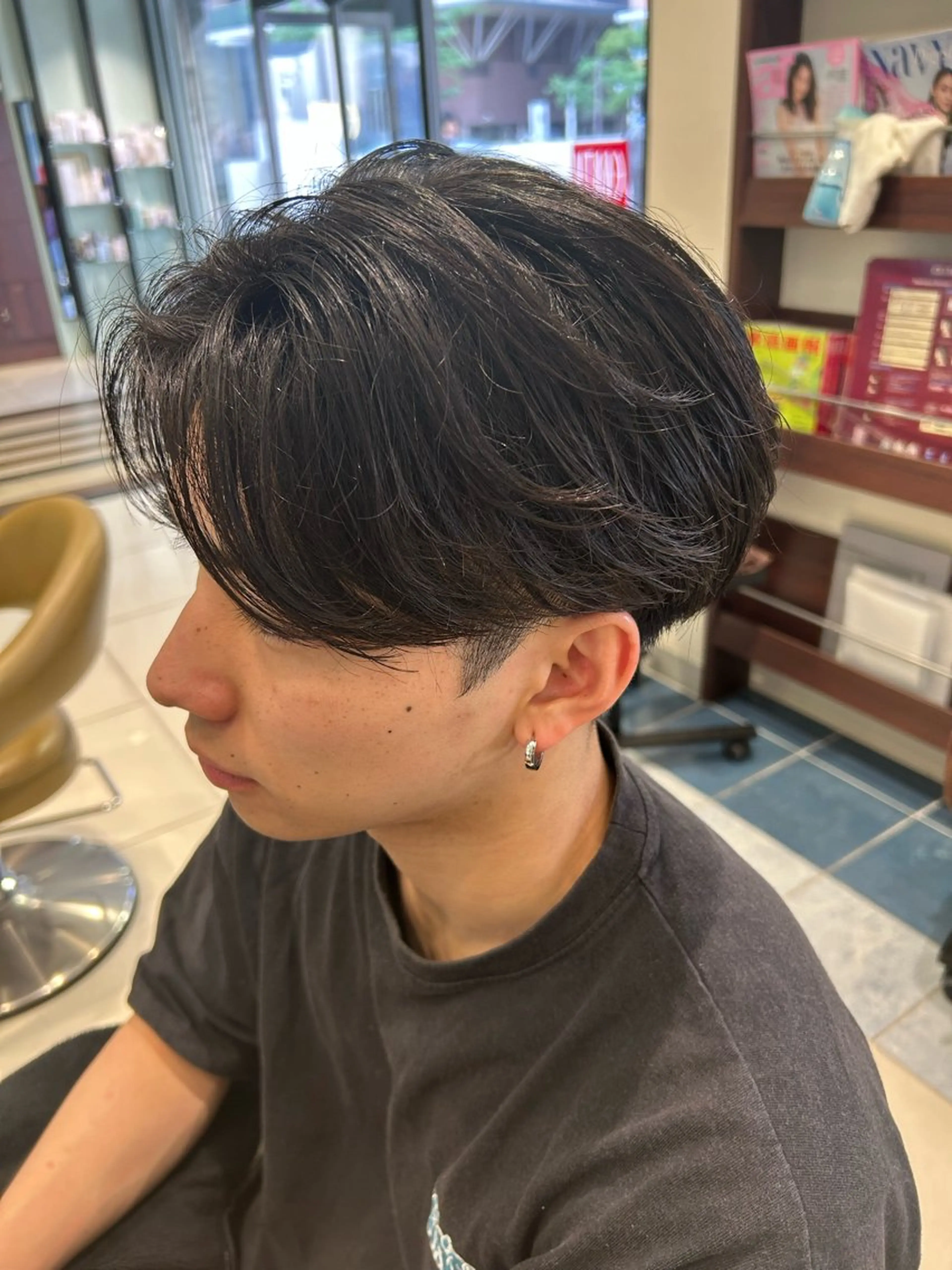 ショート パーマ メンズ メンズパーマ ニュアンスパーマ 木曽柊介 /メンズパーマ/川口のヘアスタイル