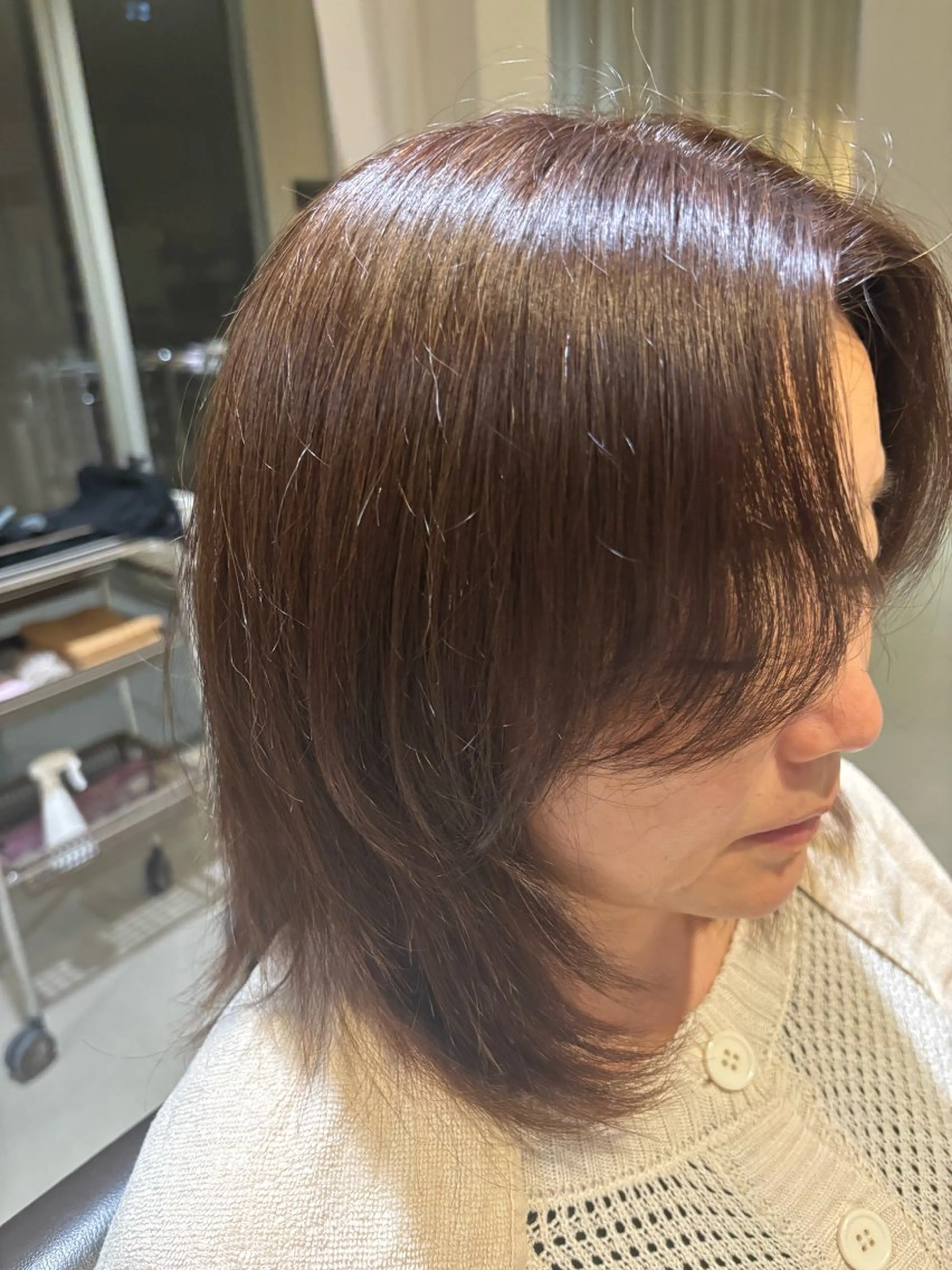 ミディアム カラー 袴田 悠斗のヘアスタイル