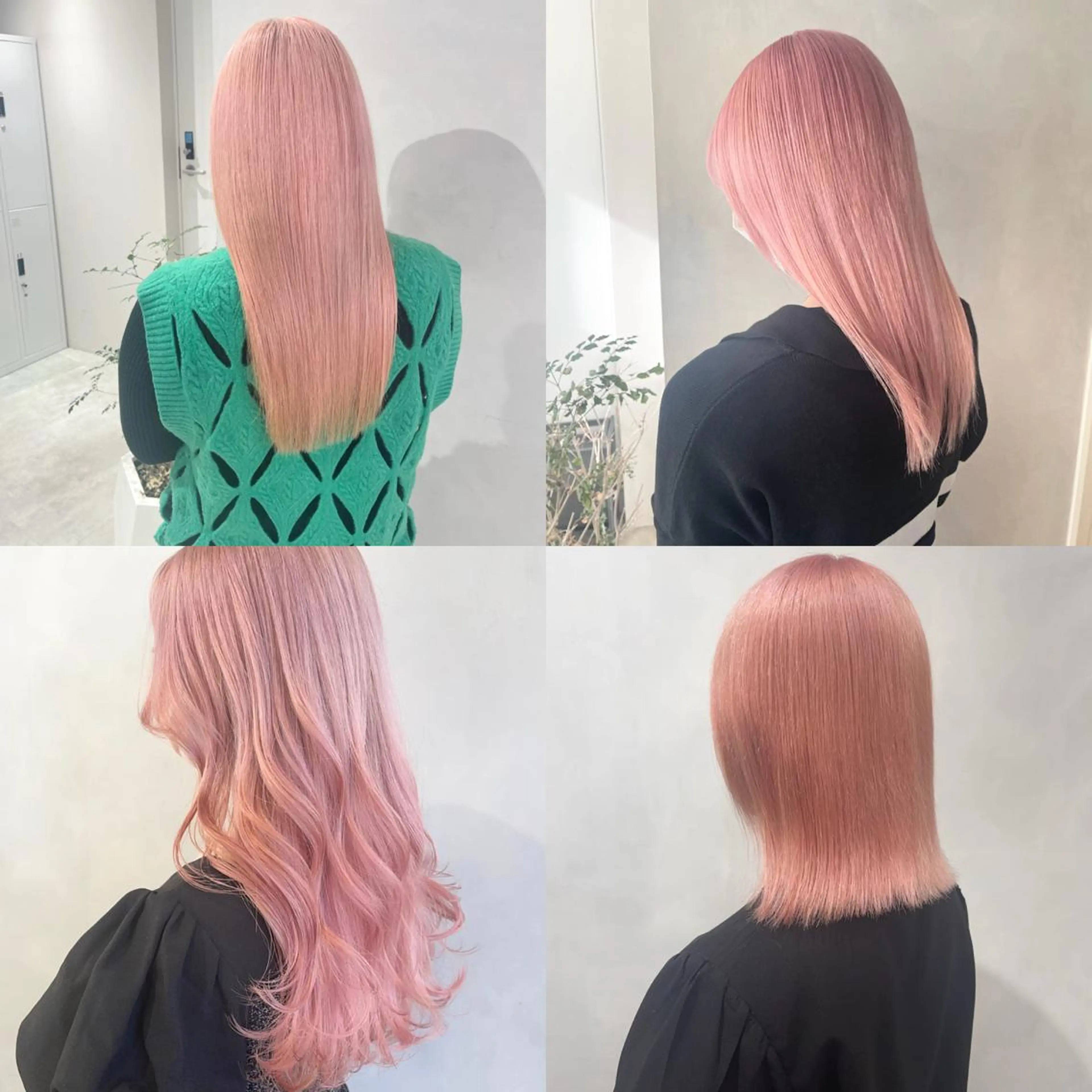 セミロング カラー ピンクカラー ヘアカラー トリートメント 🦋レイヤーカット ミドリカワ🦋のヘアスタイル