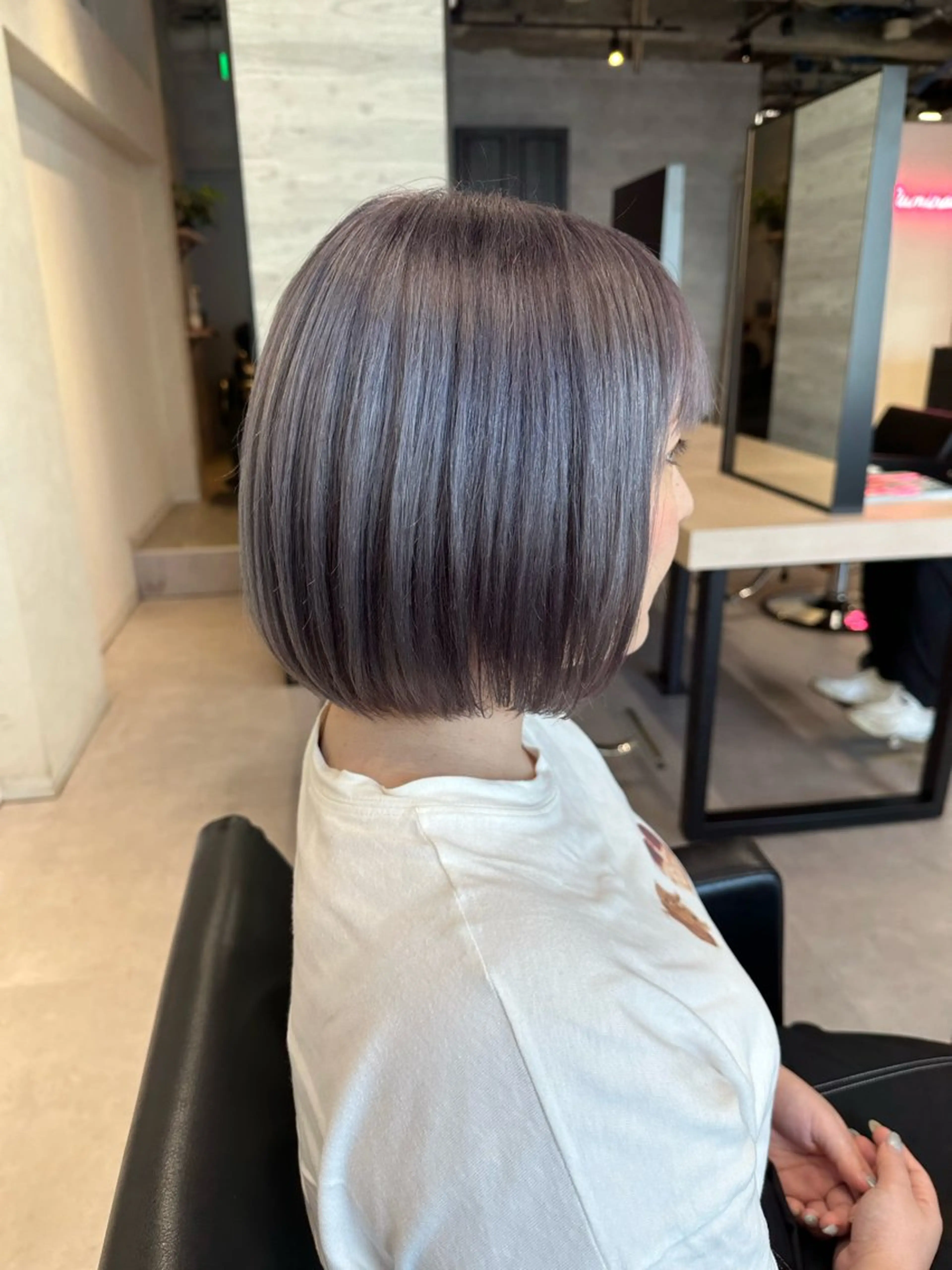 ショート カラー ヘアカラー トリートメント 🪞個室サロン/韓国 艶髪/keito🪞のヘアスタイル