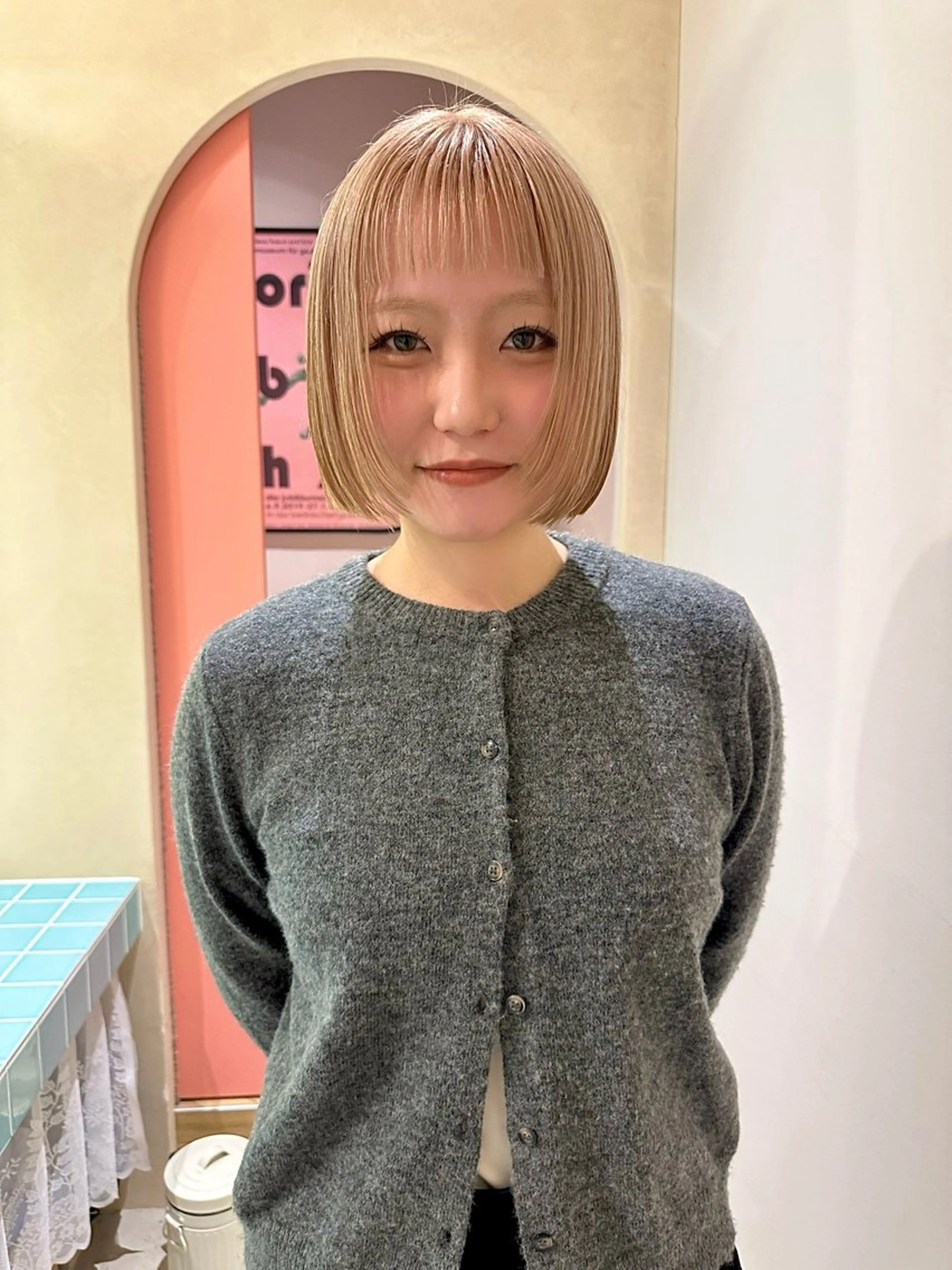 ショート Hug👩🏼‍🦱 警固HIBIOのヘアスタイル