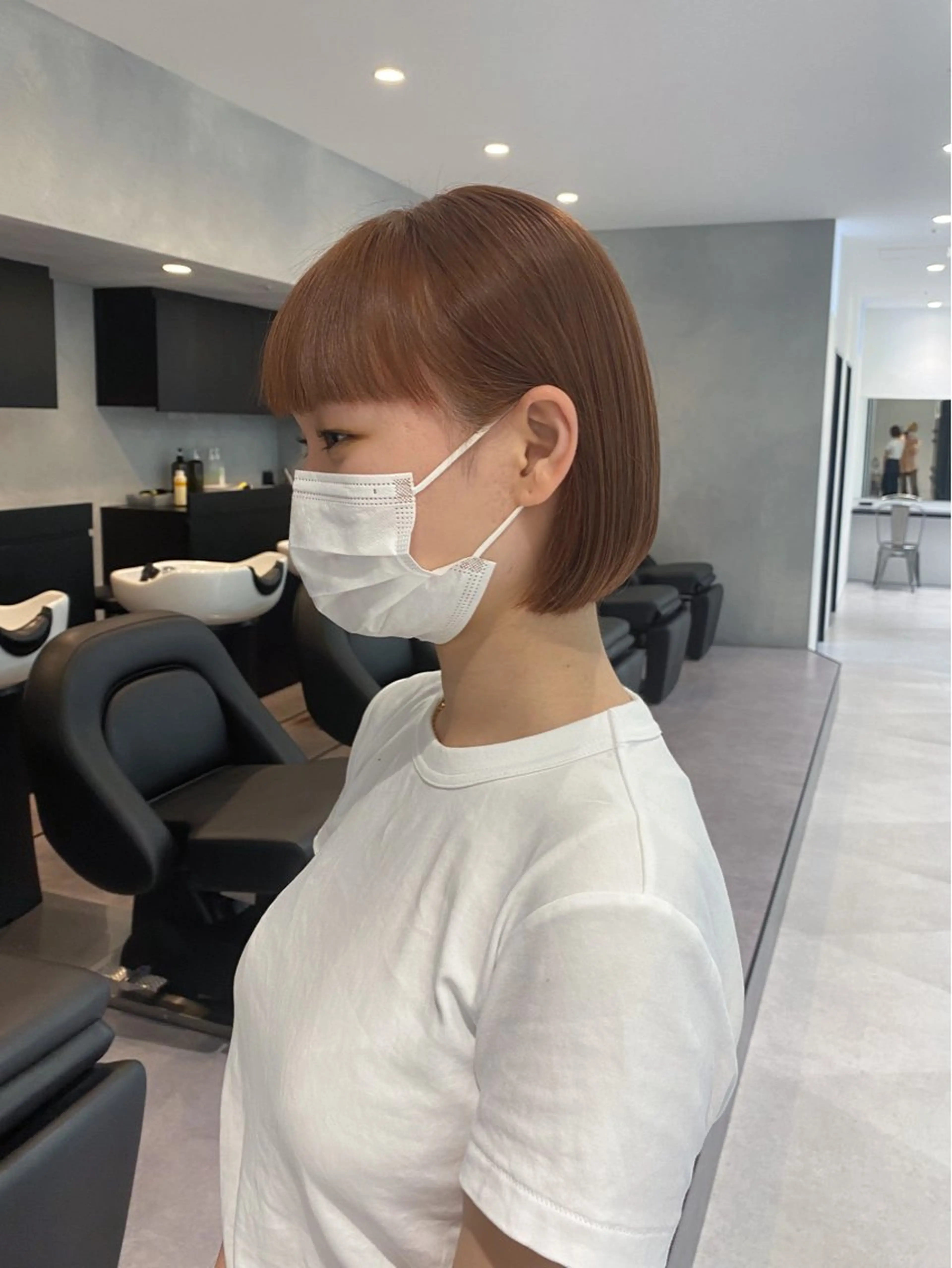 ショート カラー ブラウンカラー ボブ ヘアカラー トリートメント 鈴木/ニュアンス パーマ/メンズのヘアスタイル