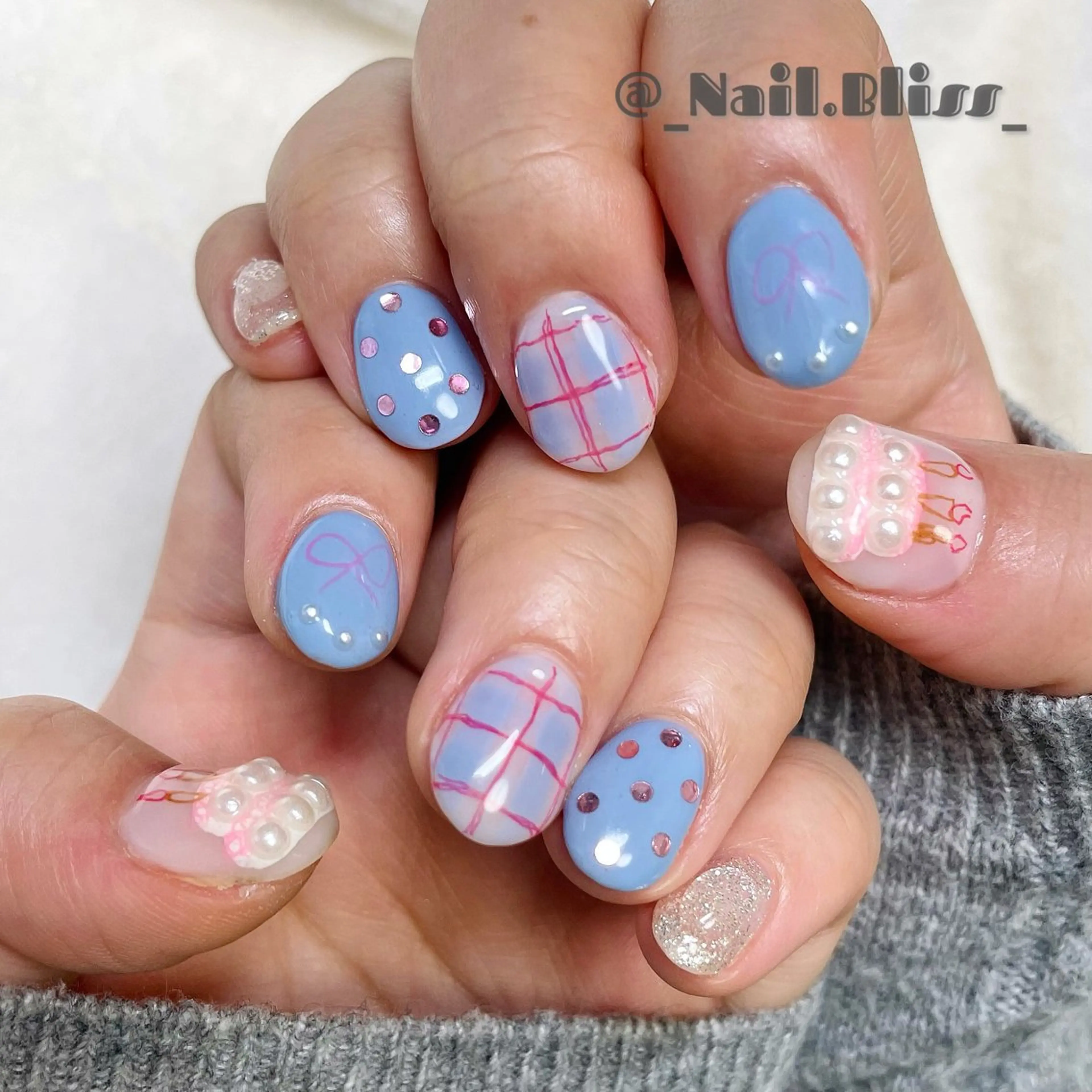 ネイル 持ち込み ハンドネイル NAIL BLISSのネイルデザイン
