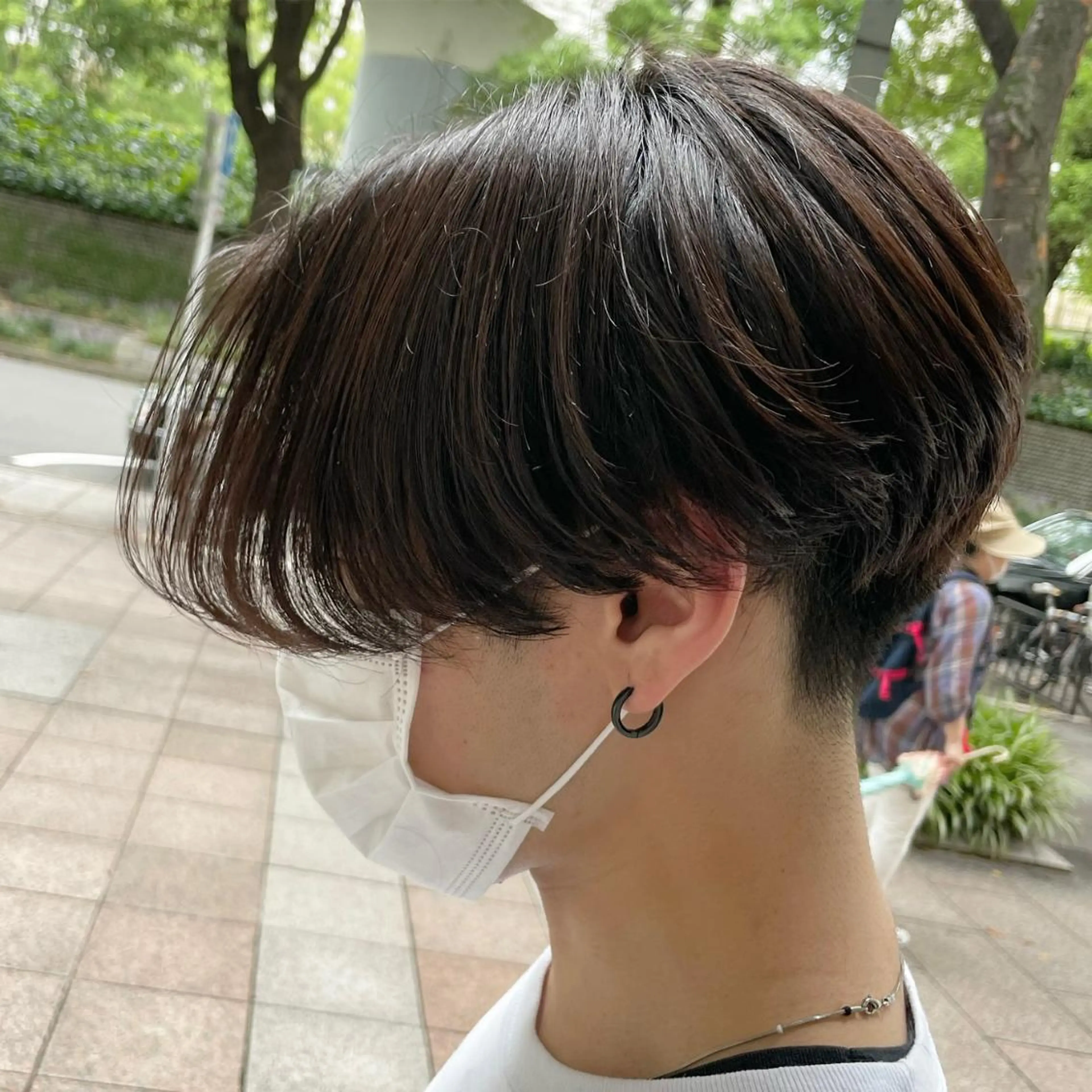 メンズ センターパート 大石 陽菜のヘアスタイル
