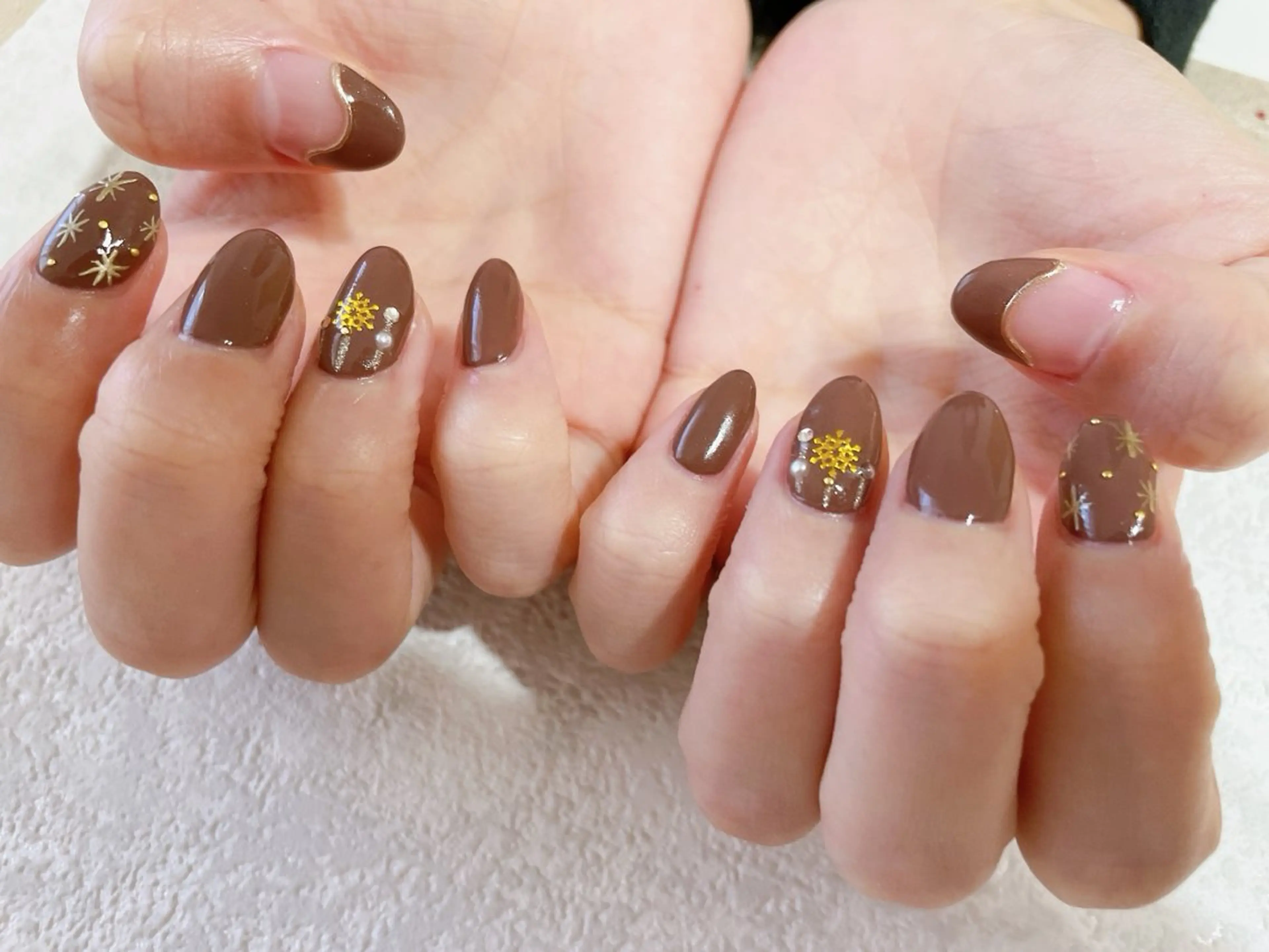 ネイル ジェルネイル 韓国ネイル パラジェル 冬ネイル クリスマス kikinail 溝の口のネイルデザイン