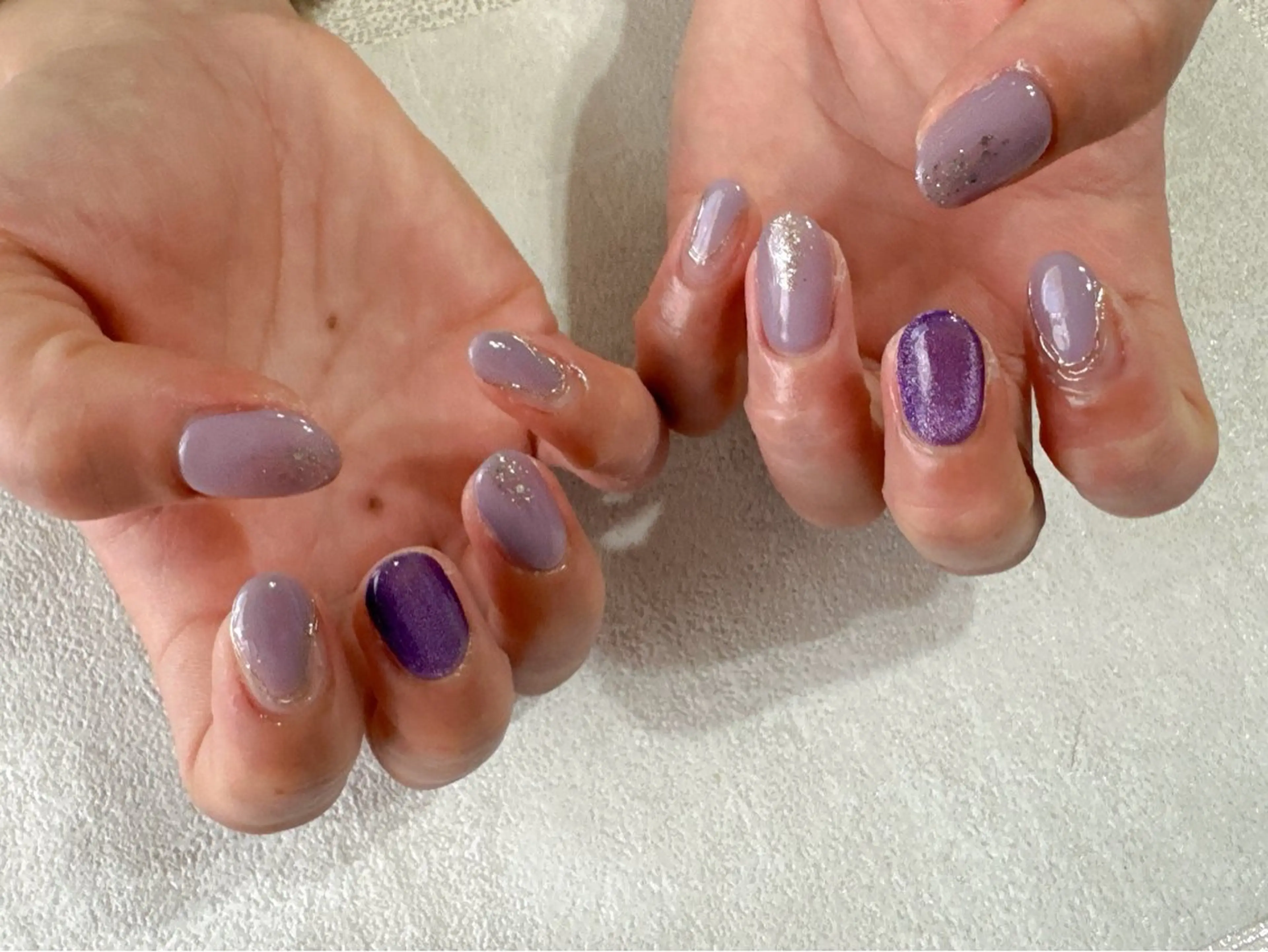 ネイル オーロラネイル フットネイル フレンチネイル ジェルネイル ハート ハンドネイル kikinail 溝の口のネイルデザイン