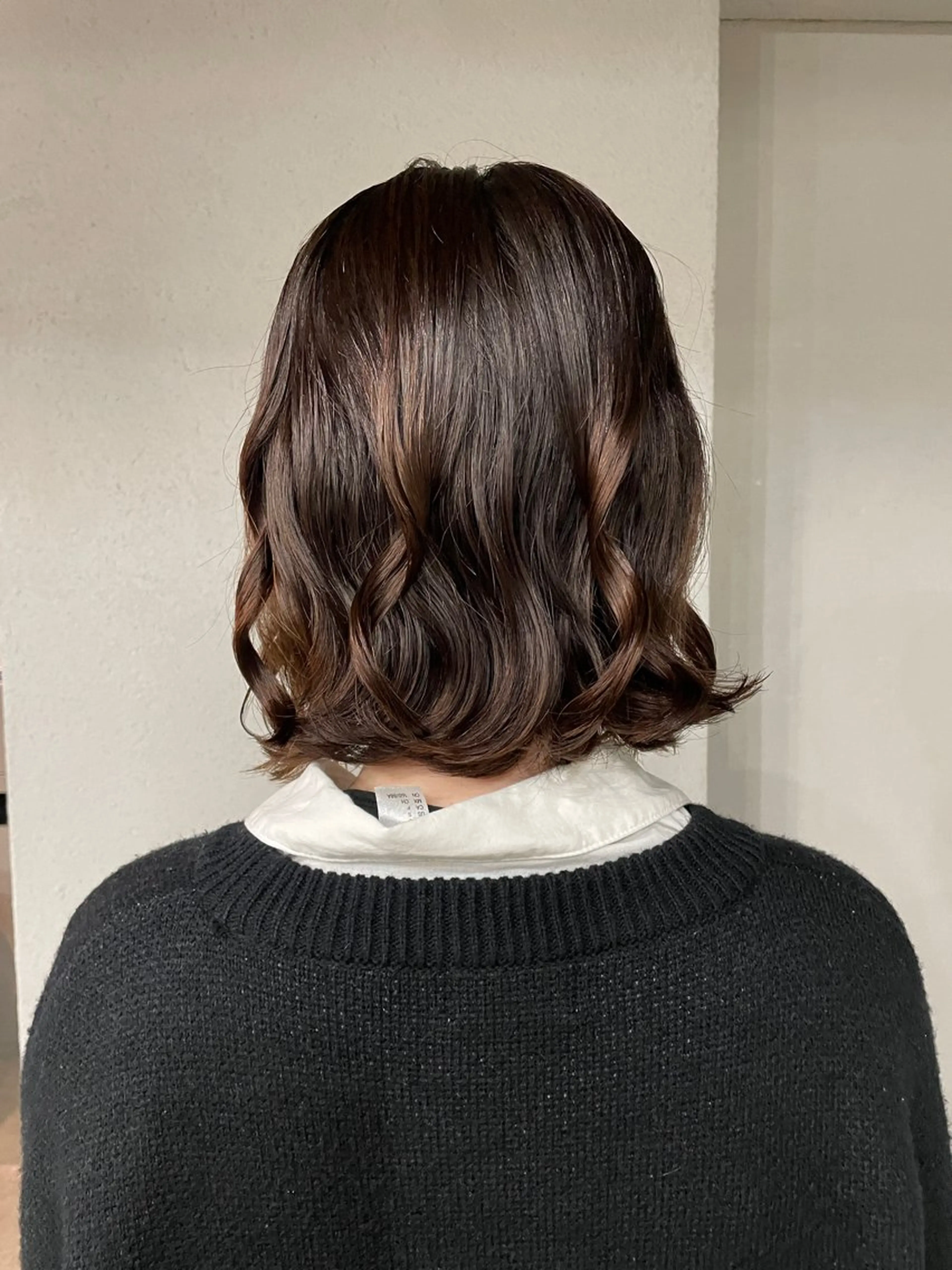 ミディアム カラー パーマ カット 表参道🌿赤み消し カラー/チナツのヘアスタイル