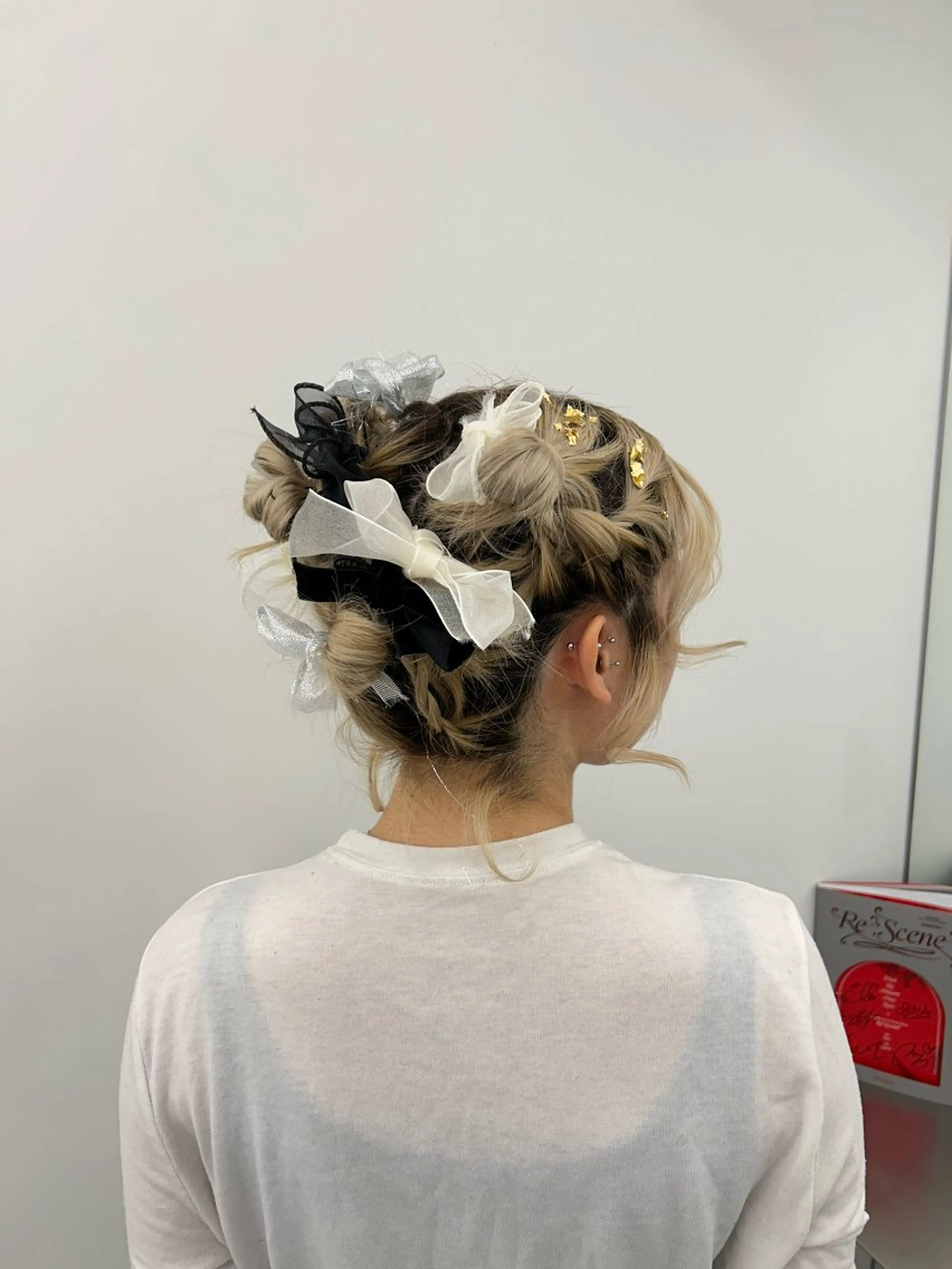 ミディアム ボブ ヘアセット 韓国ヘア/顔周り ヘアセット/加藤優里のヘアスタイル