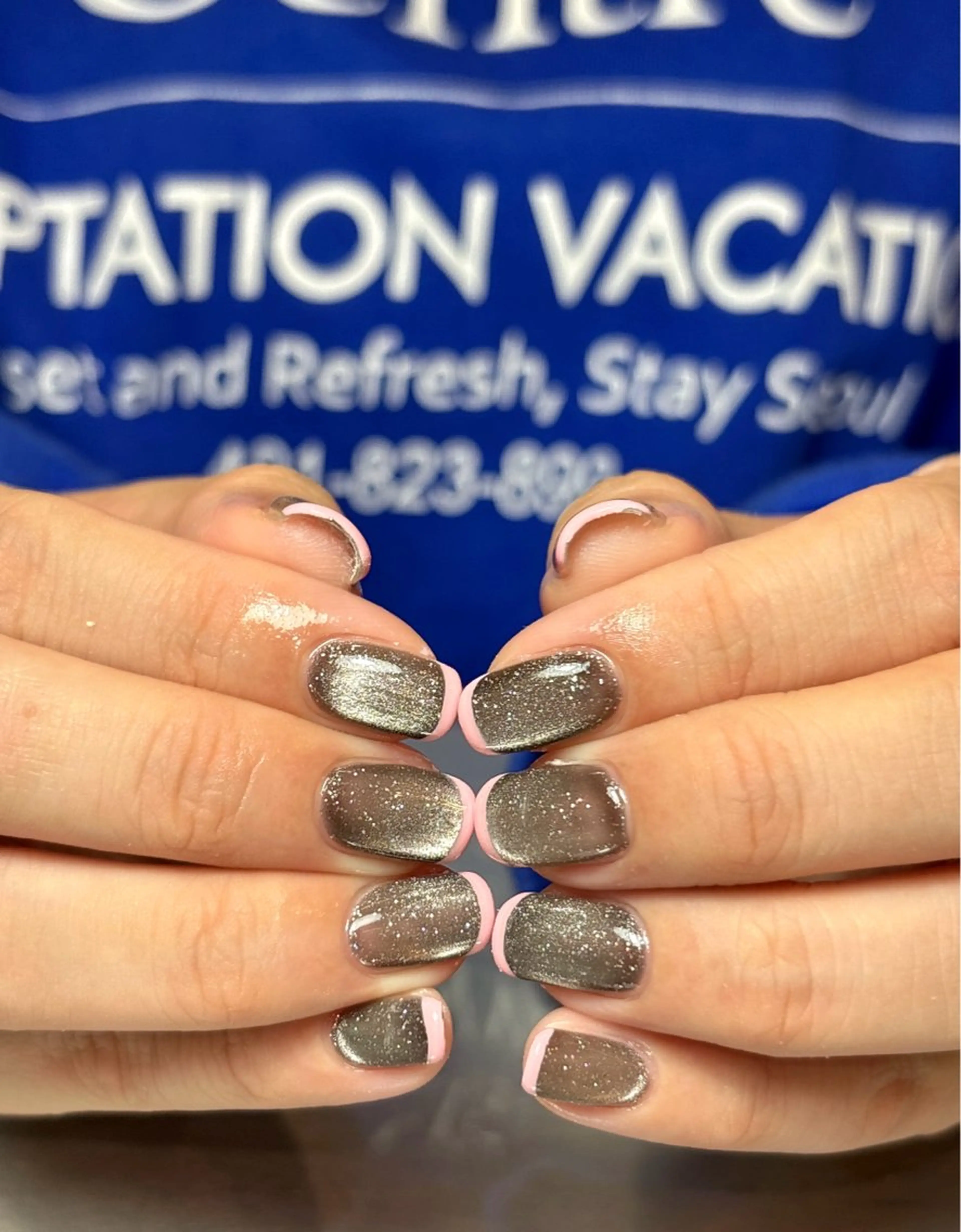 ネイル フレンチネイル マグネットネイル マグネットフレンチ 鈴木 誉のネイルデザイン