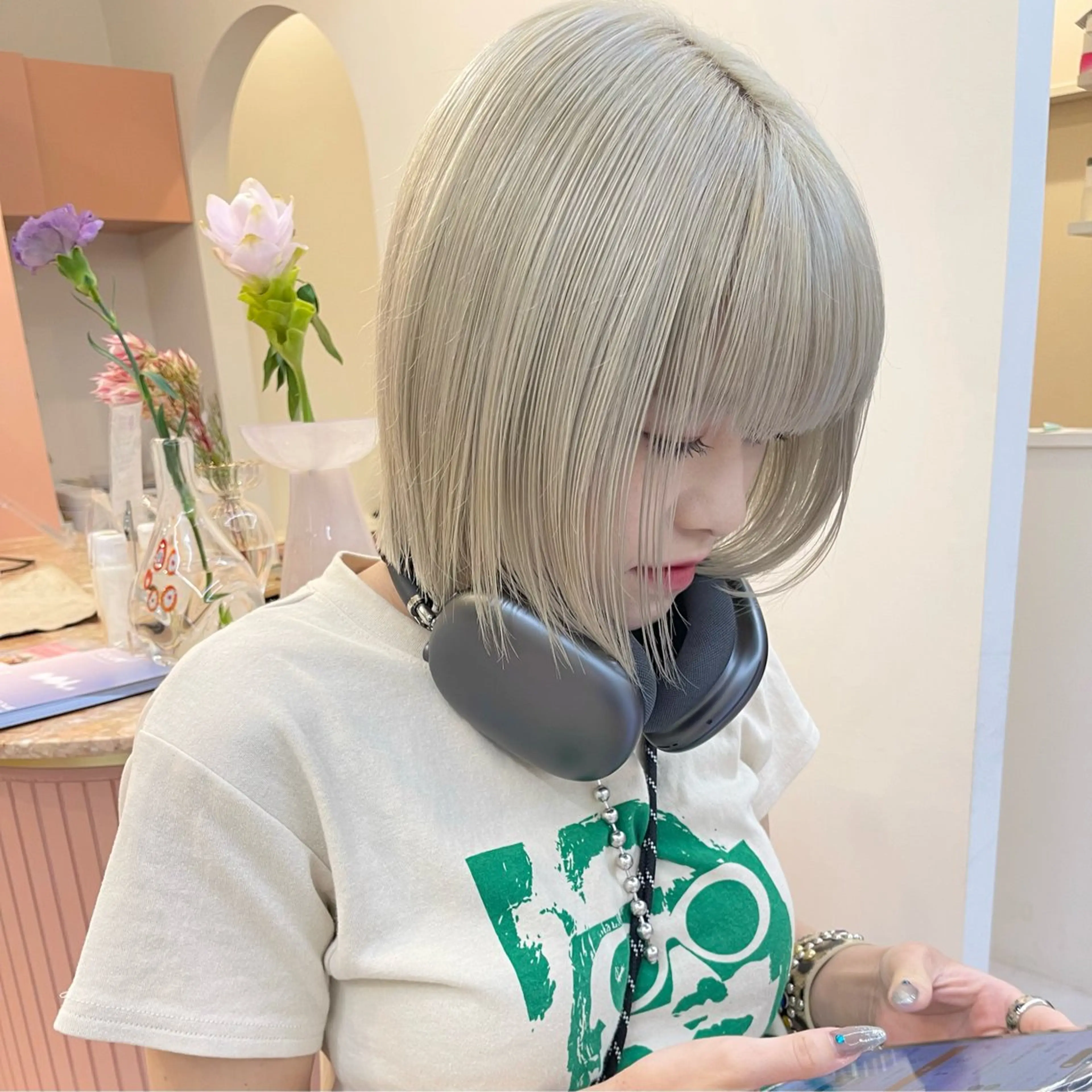 ショート カラー 名駅/ハイトーン/ 髪質改善/SHUNのヘアスタイル