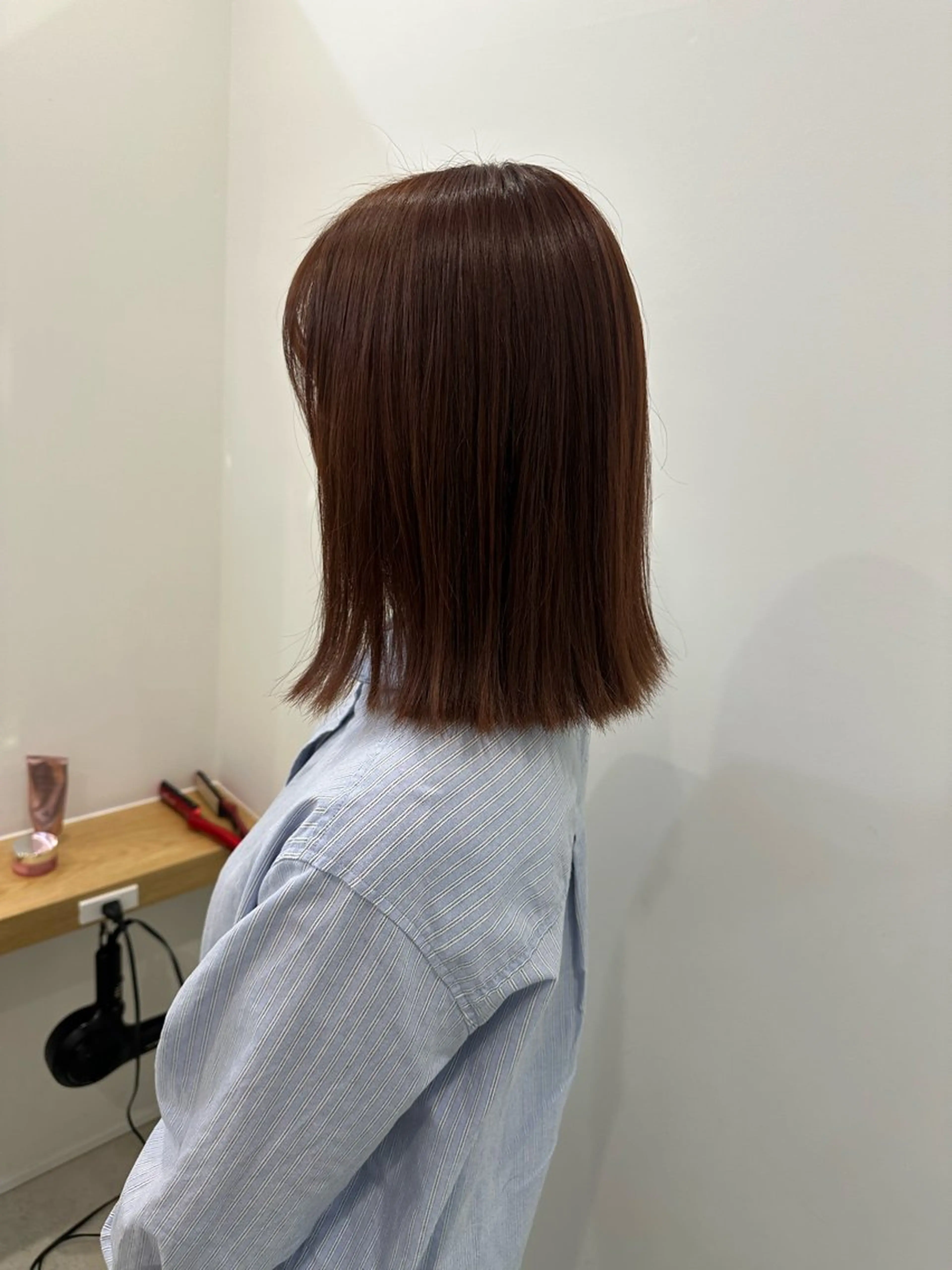 ミディアム カラー ヘアカラー トリートメント レイヤー/ナチュラル 💐nao.のヘアスタイル