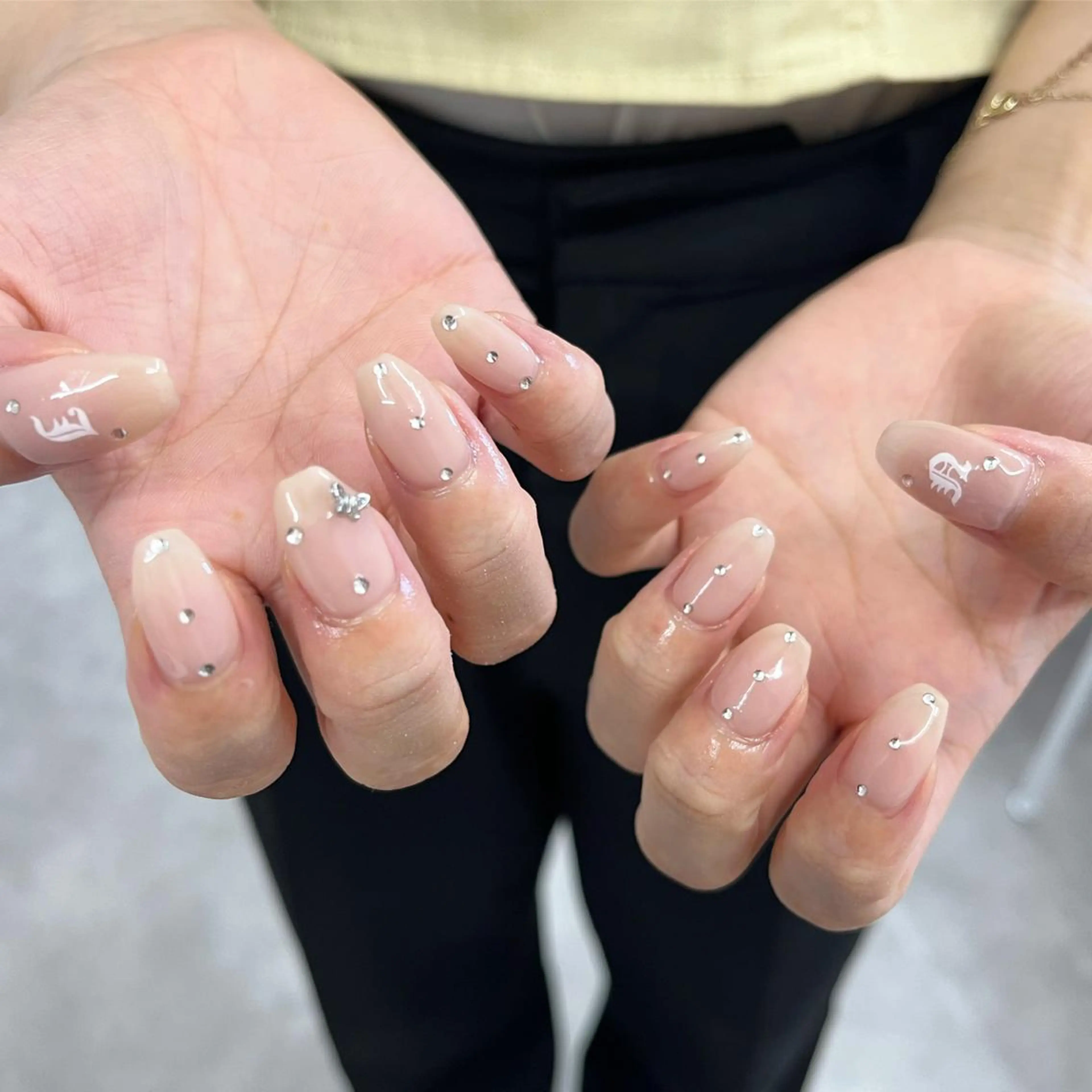 ネイル ピンク ピンクベージュ nail＊ runa🌻のネイルデザイン