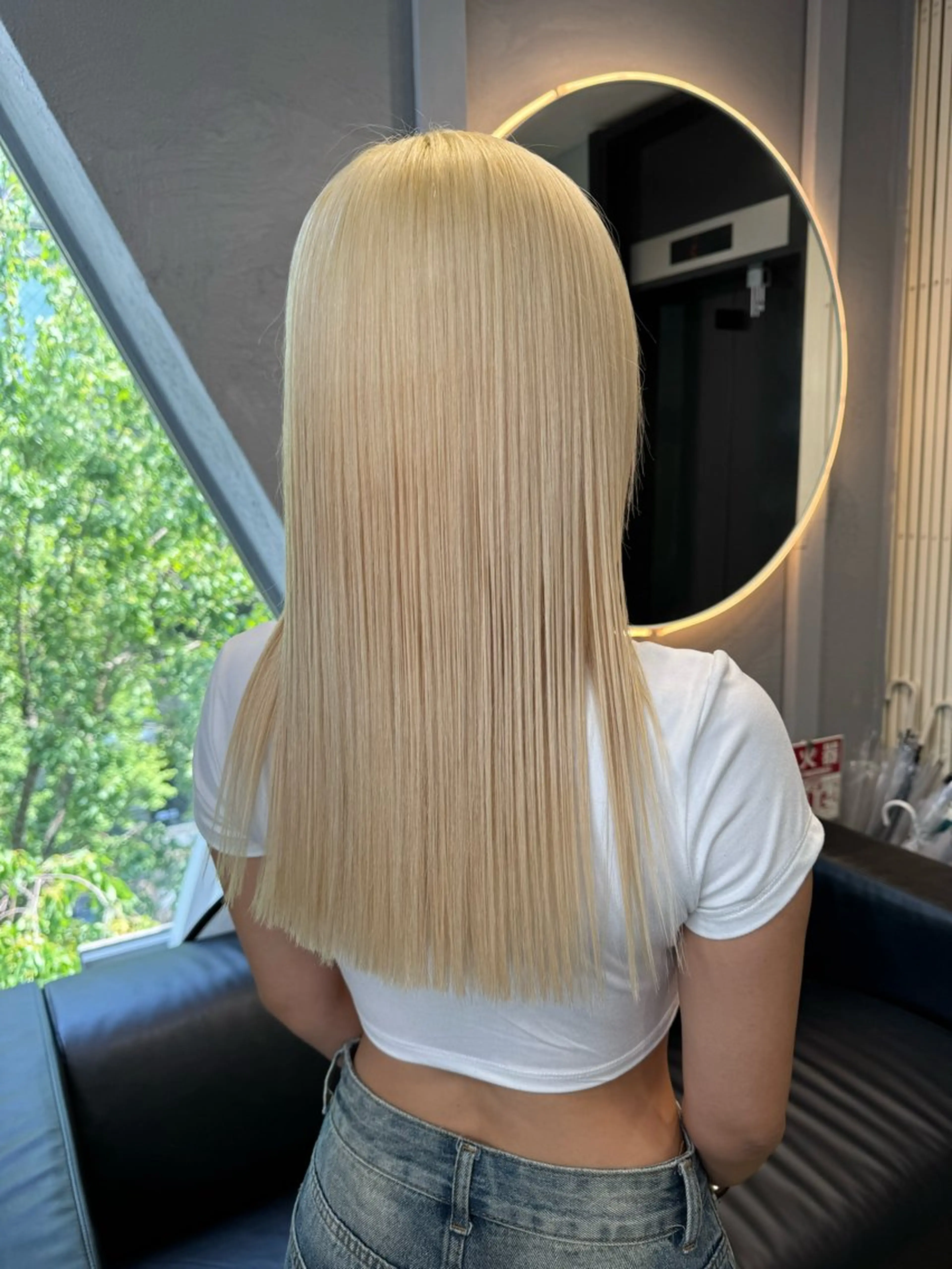 セミロング カラー dao/ミルクティー /ブラウン/ブロンドのヘアスタイル