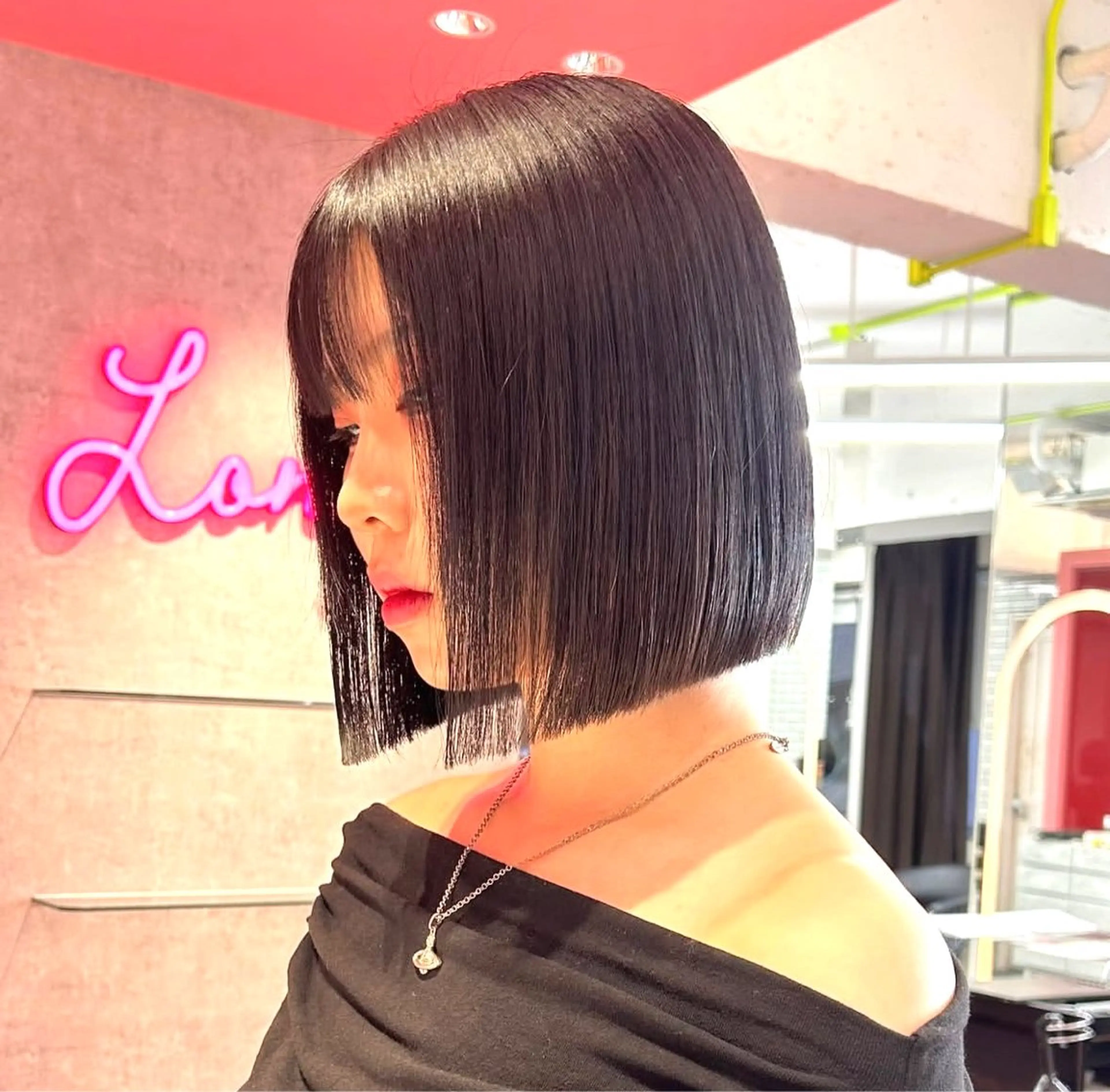 ショート カット トリートメント 莉乃/縮毛矯正/髪質 改善/艶カラーのヘアスタイル